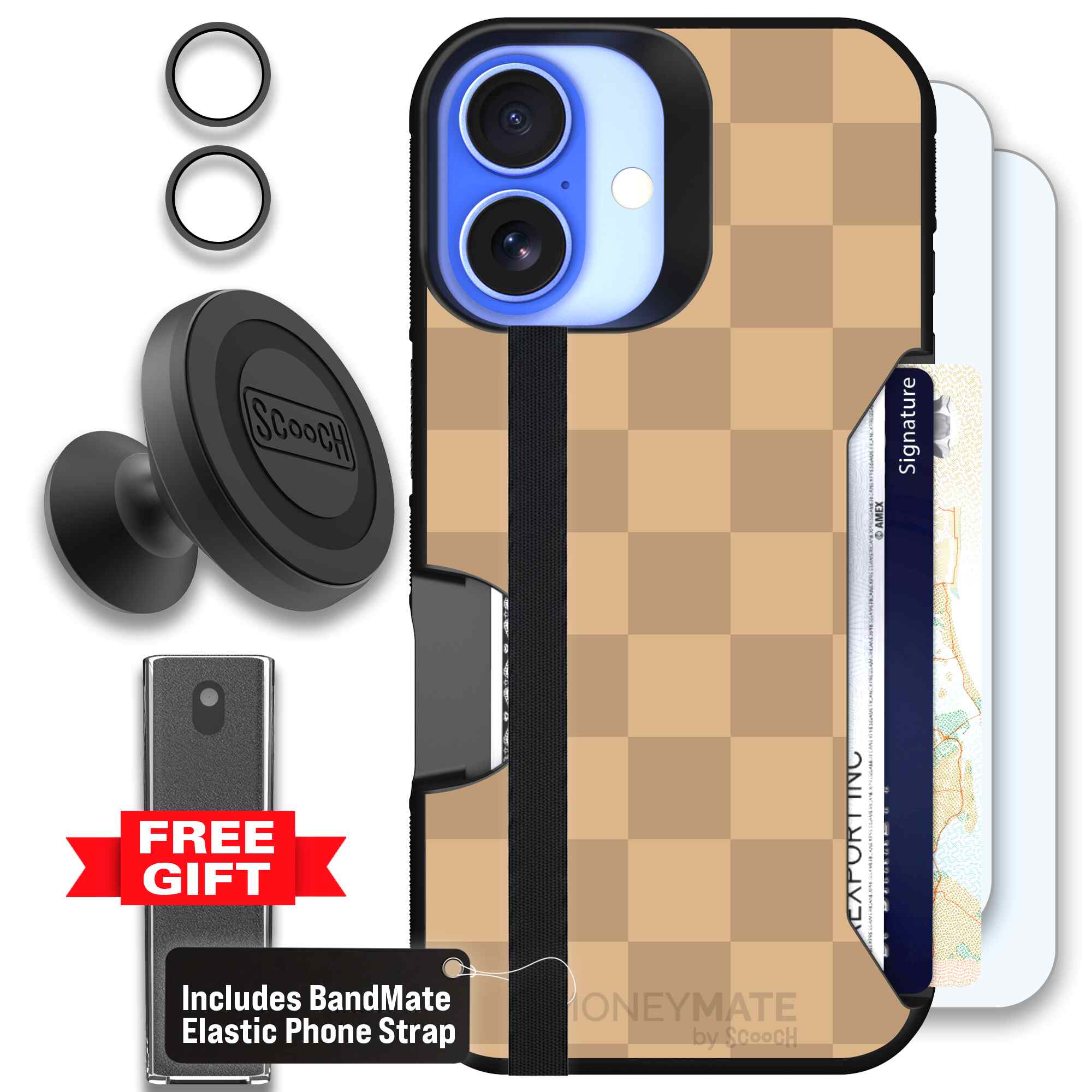 Checkered Beige | website | iPhone 16 | Defender Bundle