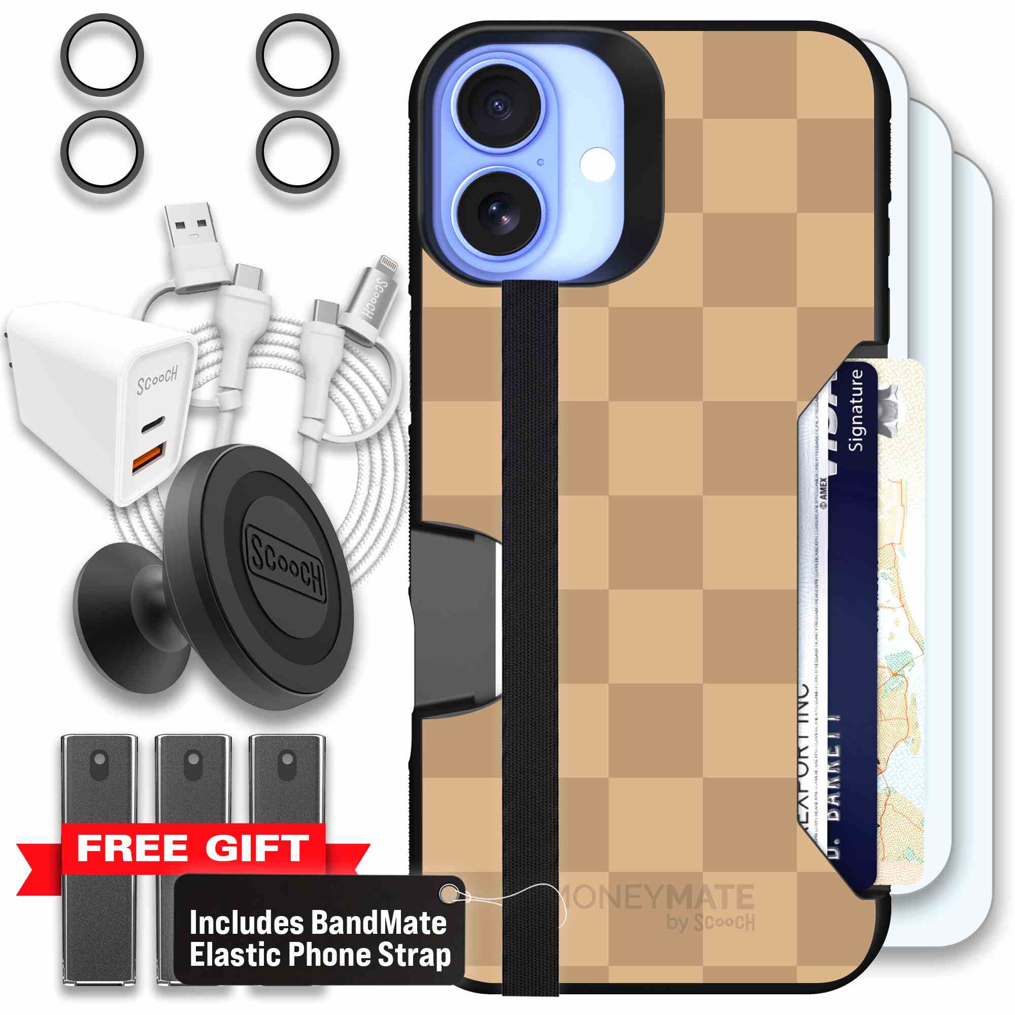 Checkered Beige | website | iPhone 16 Plus | Ultimate Bundle