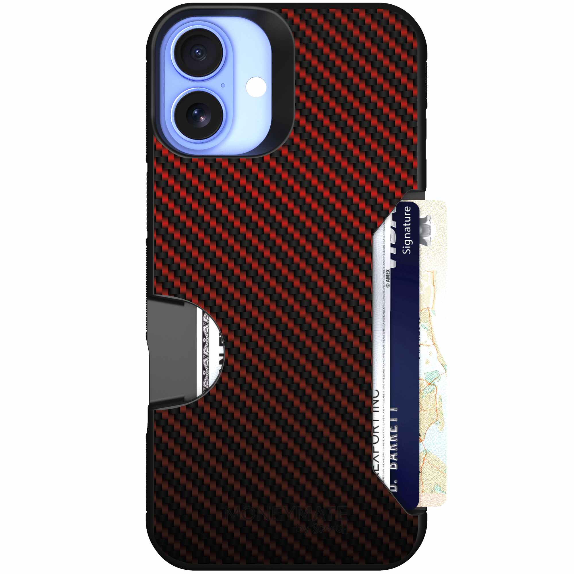 Red Carbon Fiber | website | iPhone 16 Plus | Case