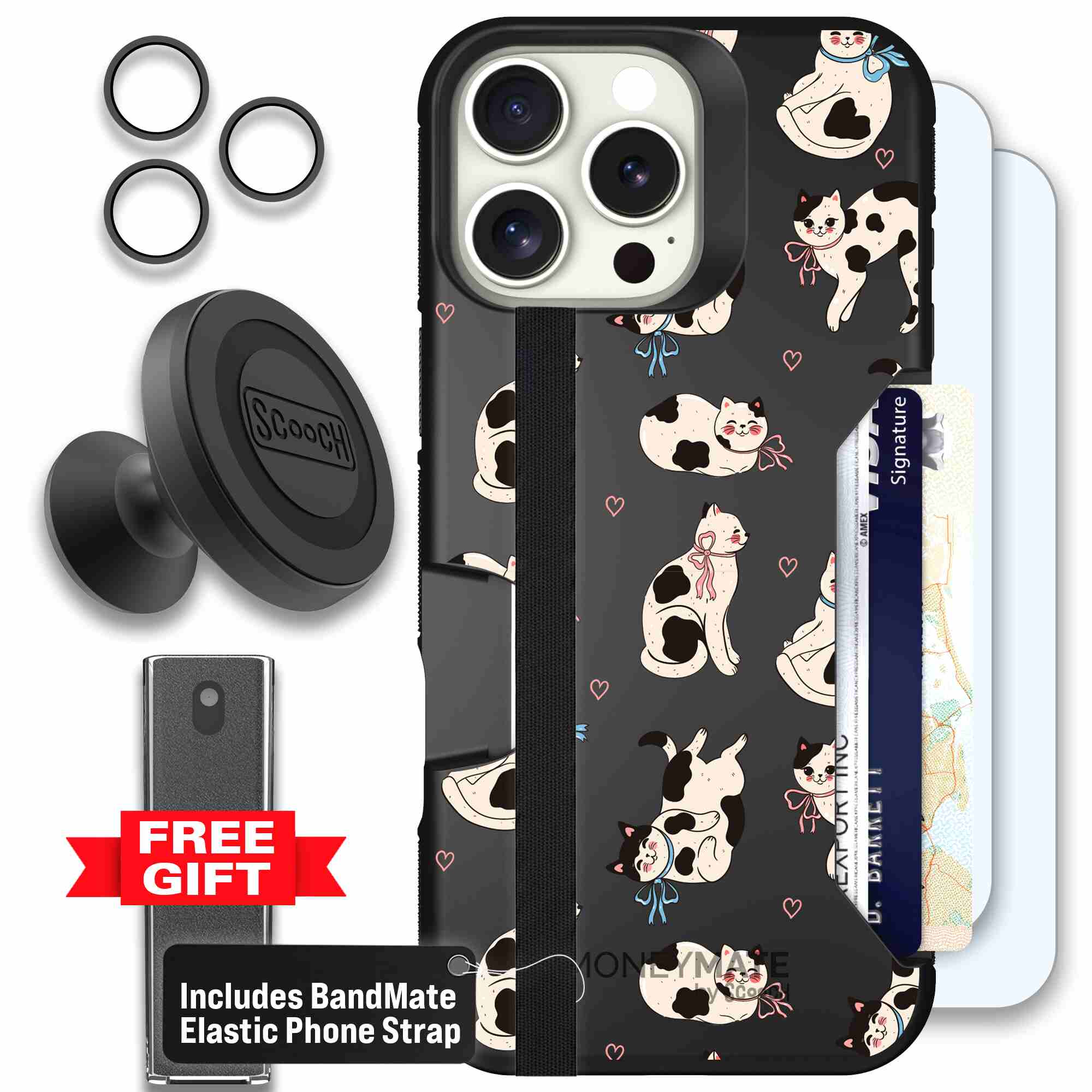Bow Kitties | website | iPhone 16 Pro Max | Defender Bundle