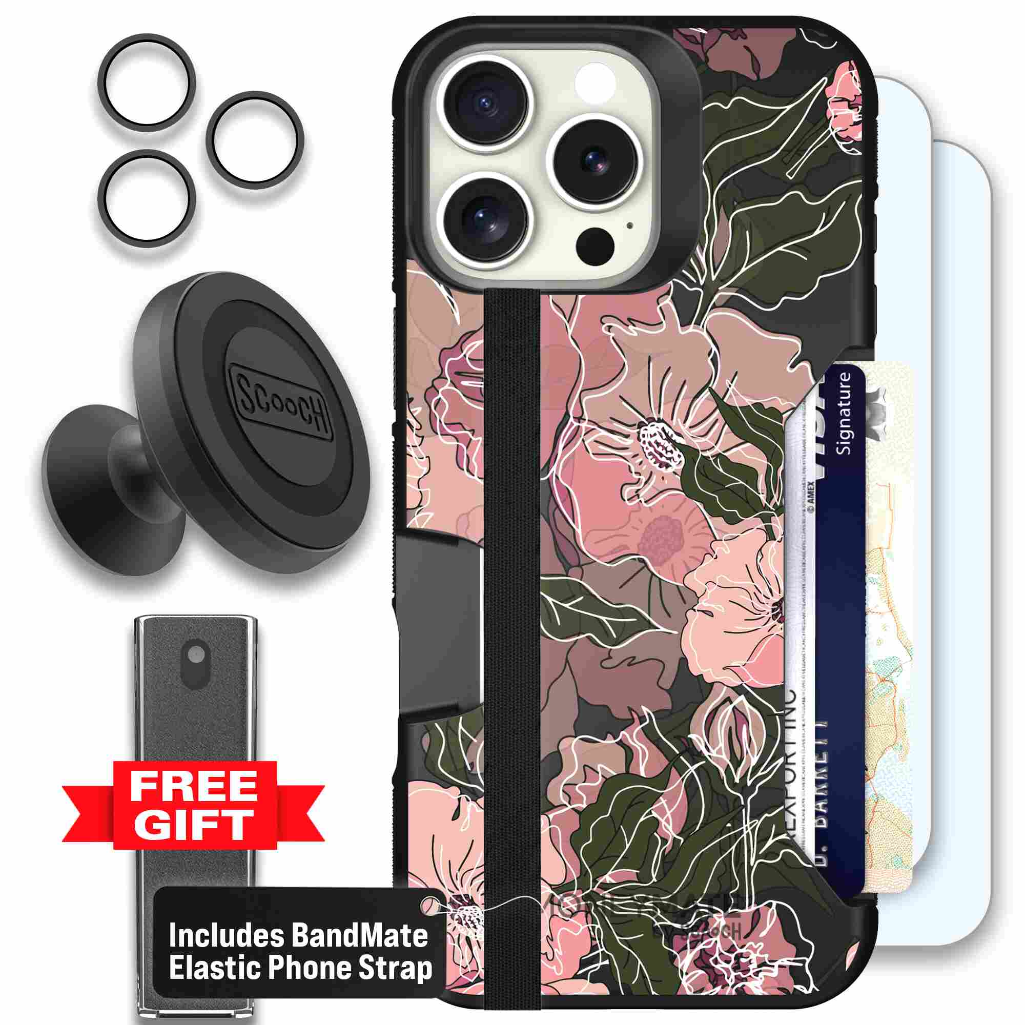 Blush Botanical | website | iPhone 16 Pro Max | Defender Bundle