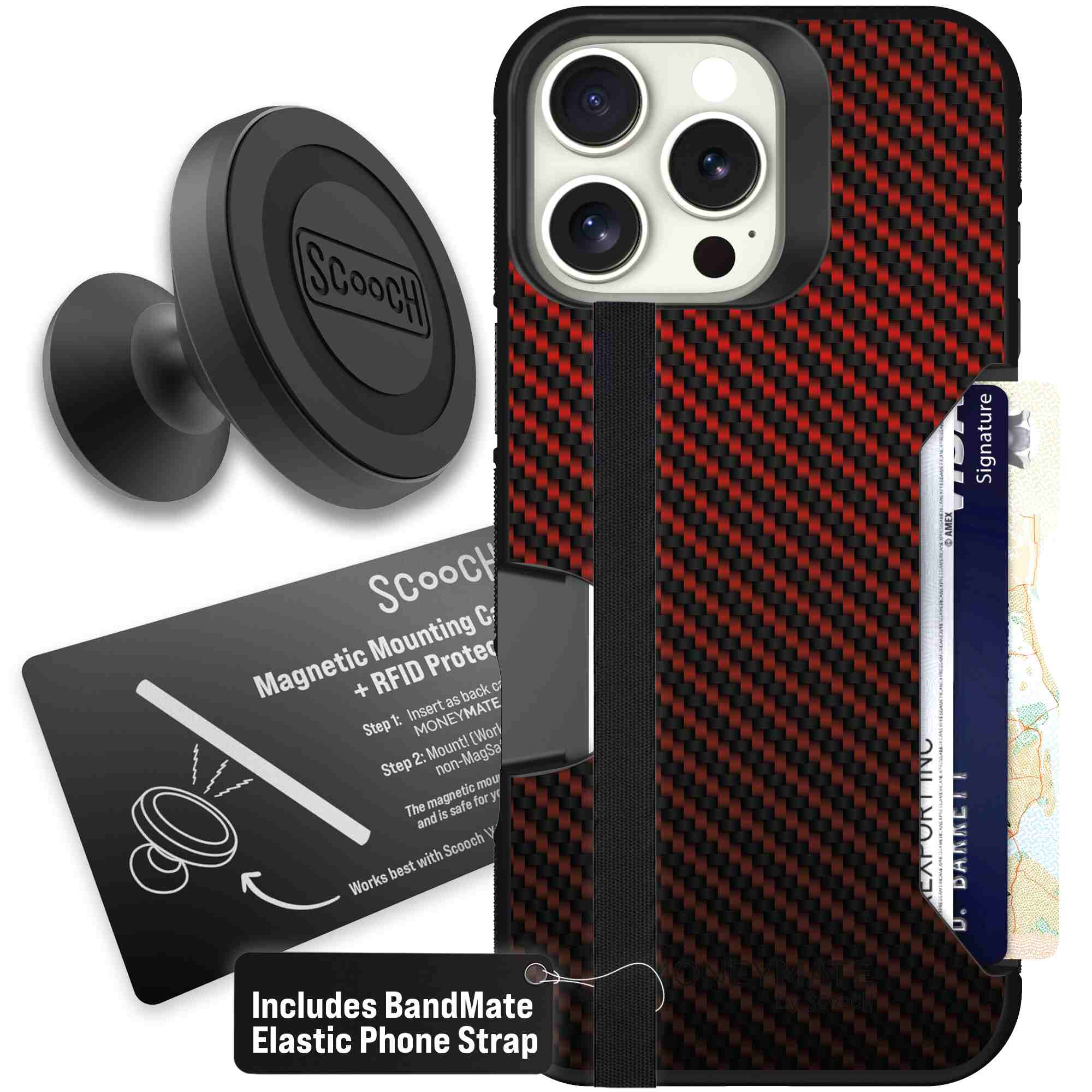 Red Carbon Fiber | website | iPhone 16 Pro Max | Starter Bundle