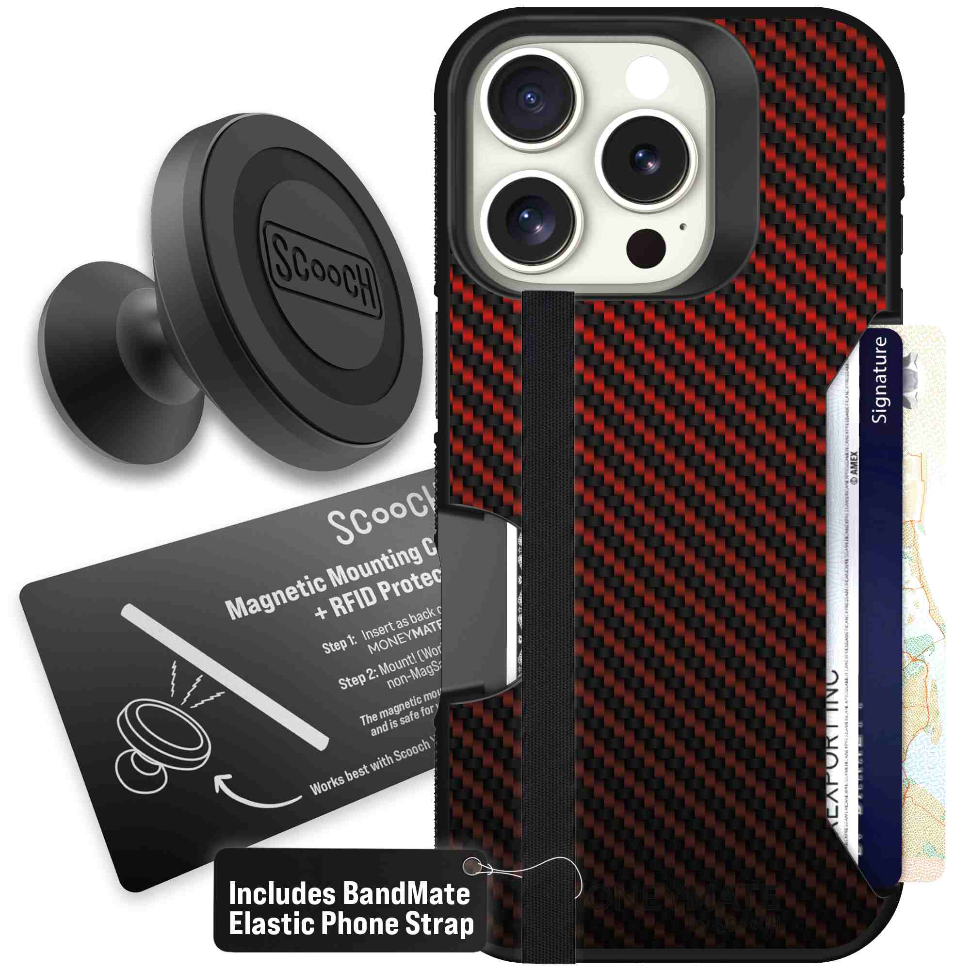 Red Carbon Fiber | website | iPhone 16 Pro | Starter Bundle