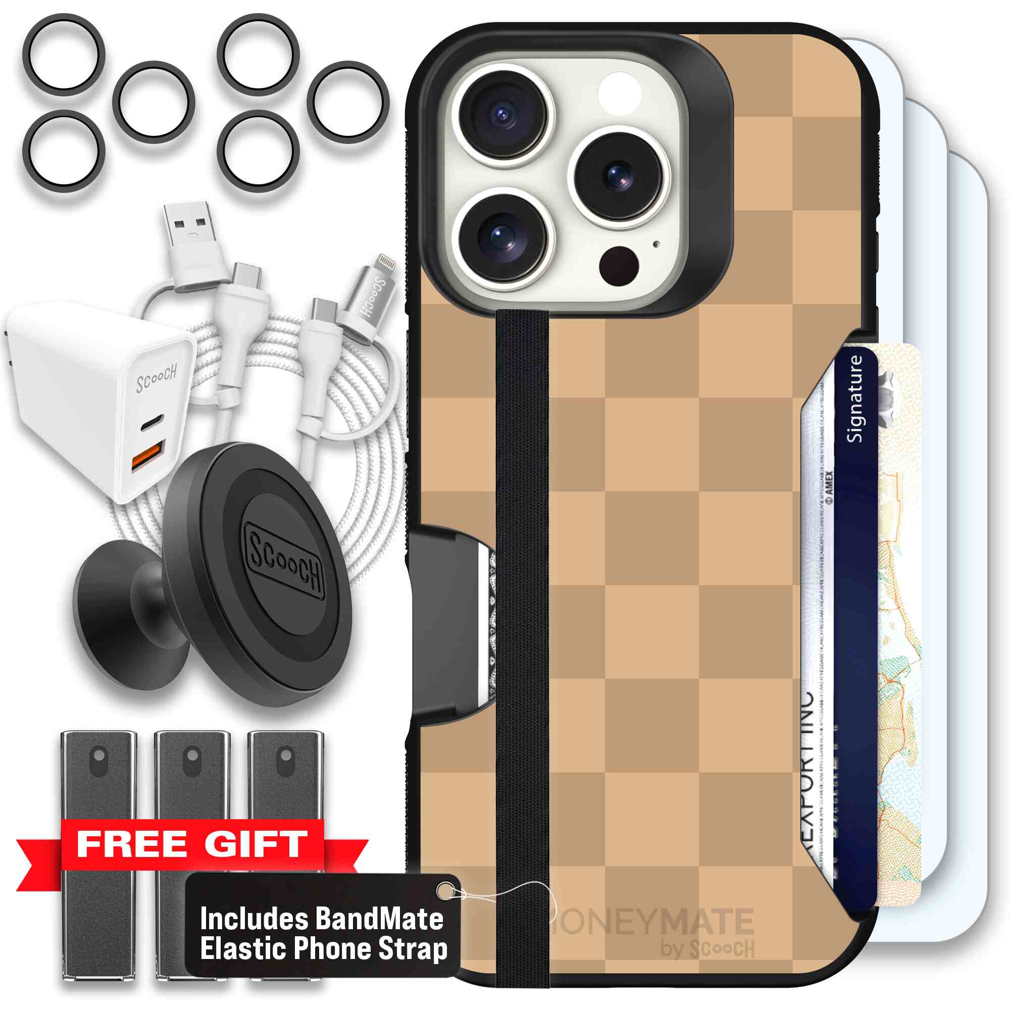 Checkered Beige | website | iPhone 16 Pro | Ultimate Bundle