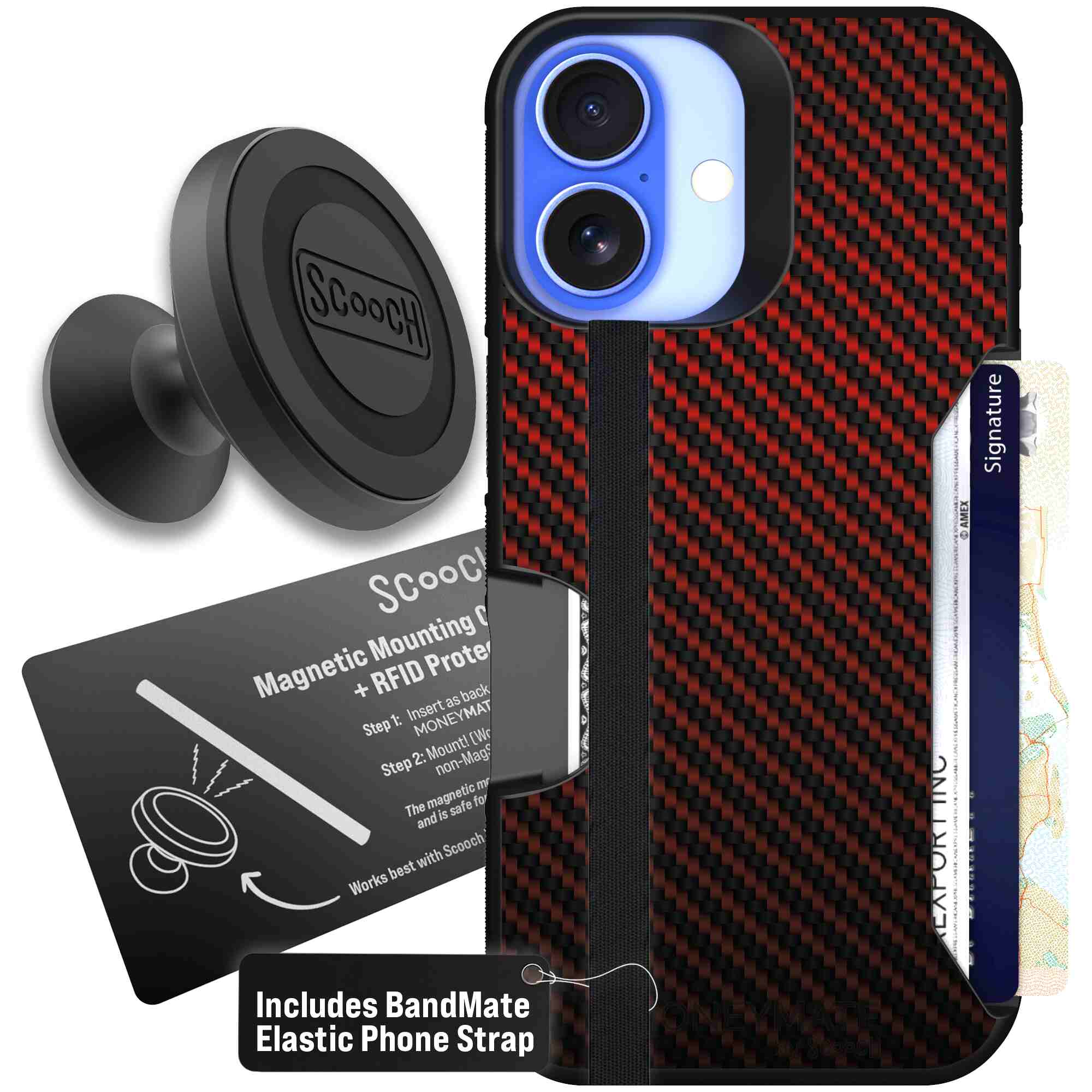 Red Carbon Fiber | website | iPhone 16 | Starter Bundle