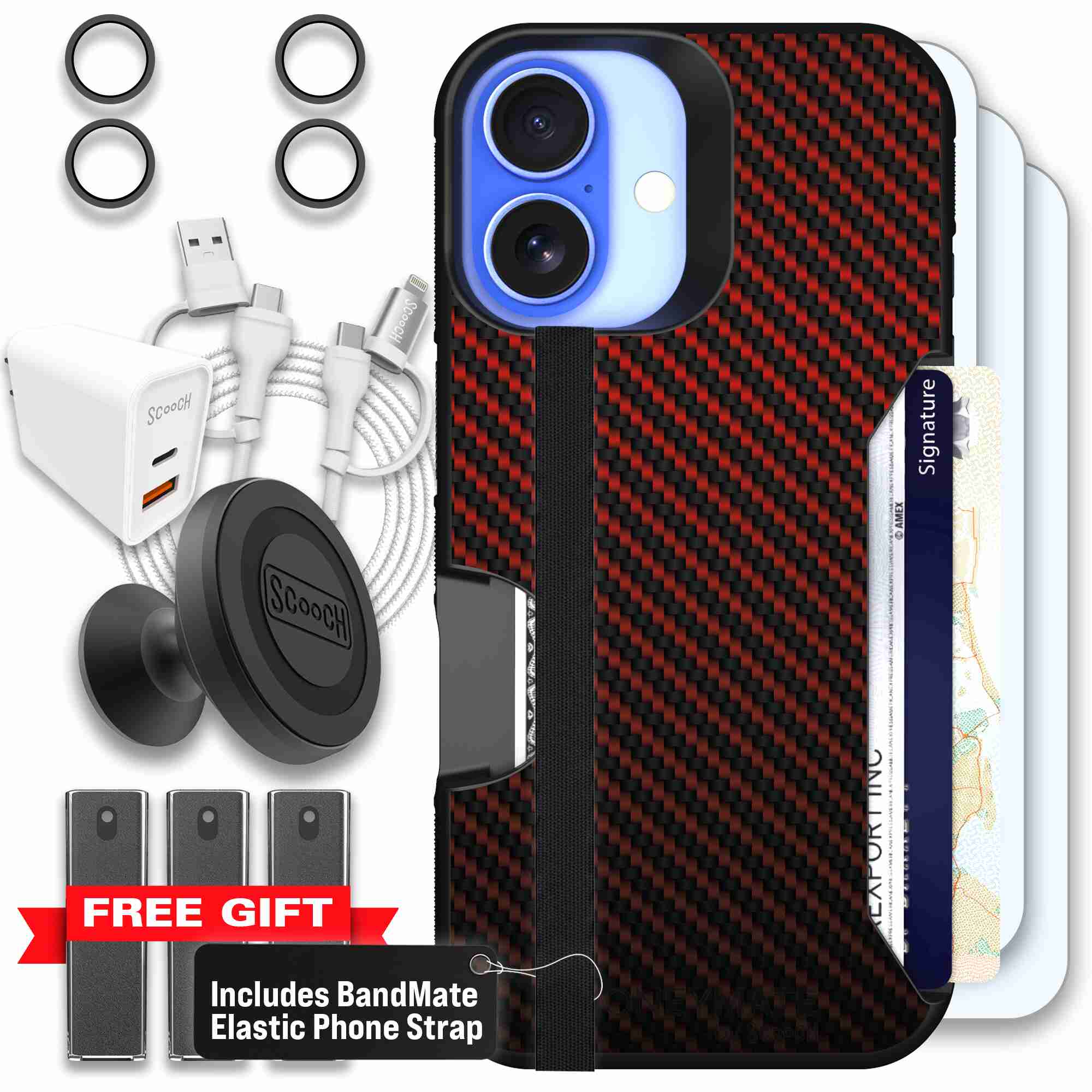 Red Carbon Fiber | website | iPhone 16 | Ultimate Bundle