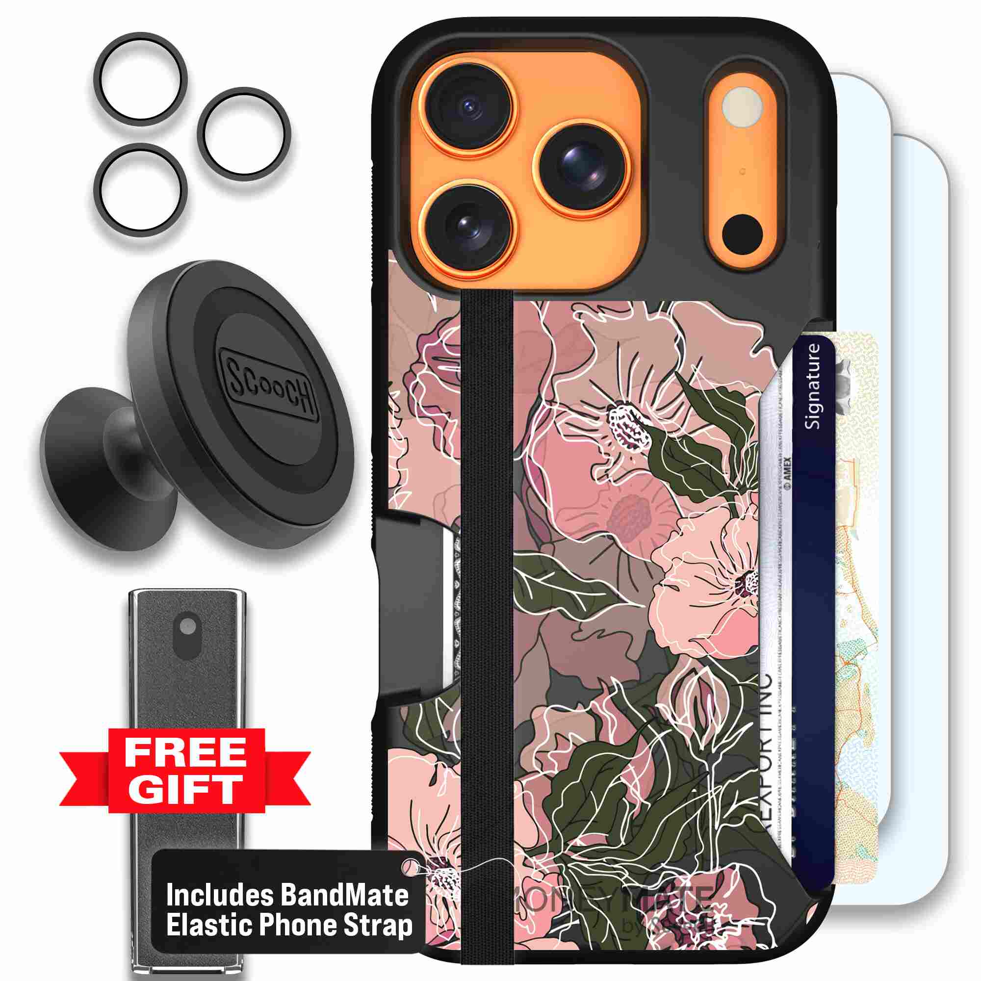 Blush Botanical | website | iPhone 17 Pro | Defender Bundle
