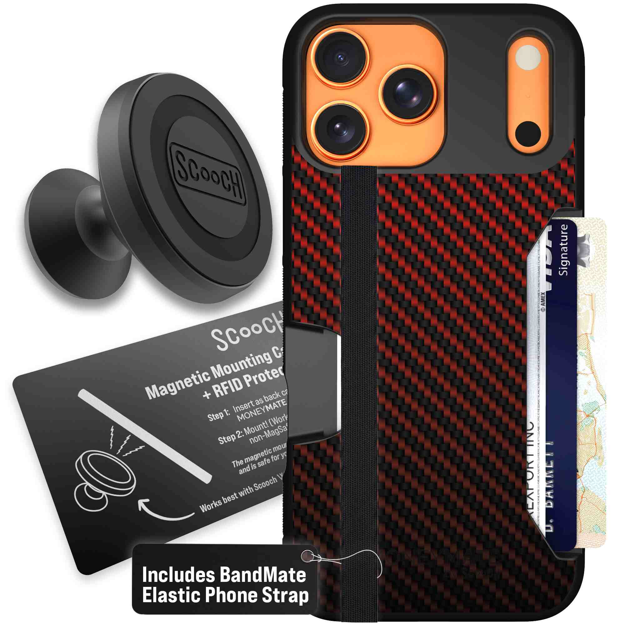 Red Carbon Fiber | website | iPhone 17 Pro Max | Starter Bundle