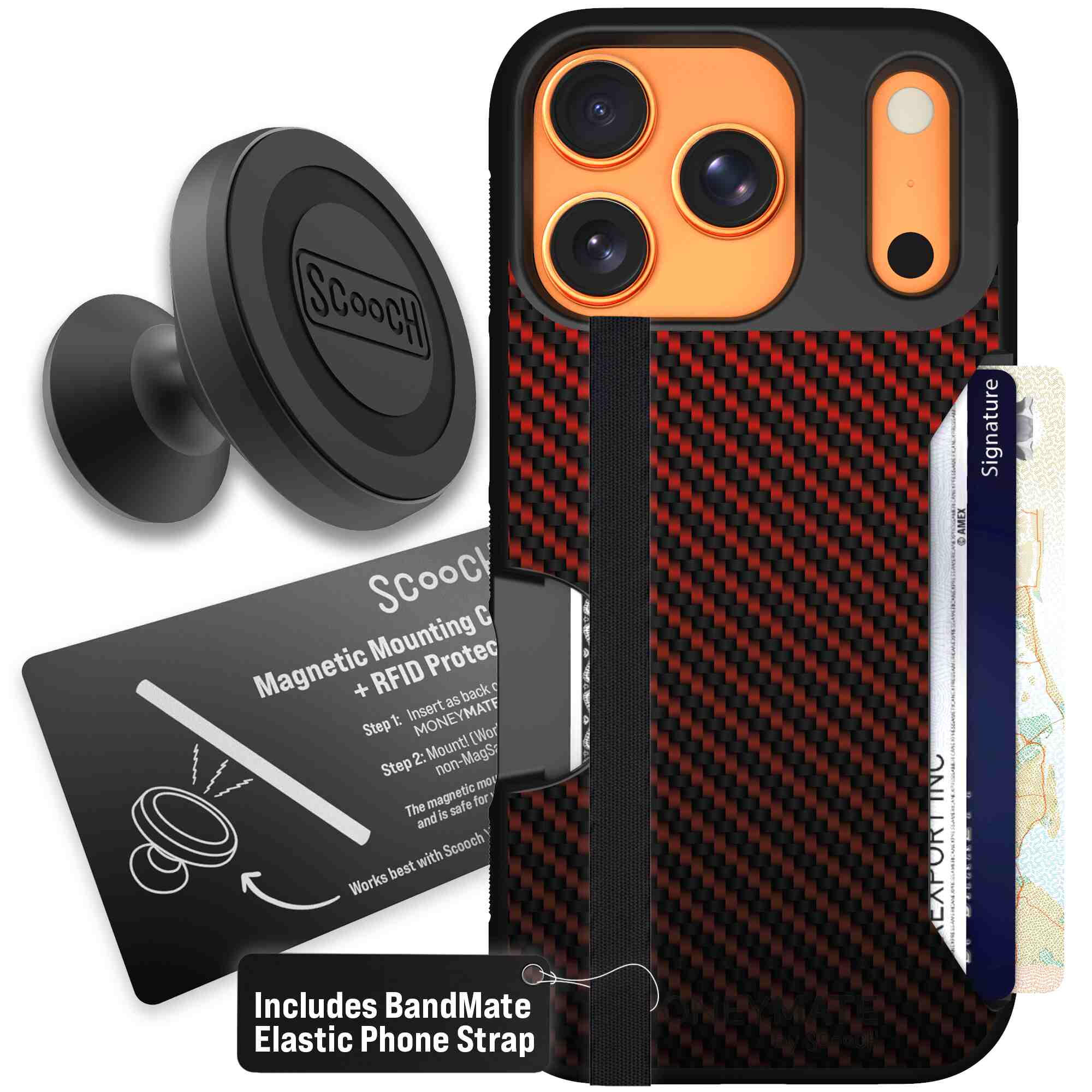 Red Carbon Fiber | website | iPhone 17 Pro | Starter Bundle