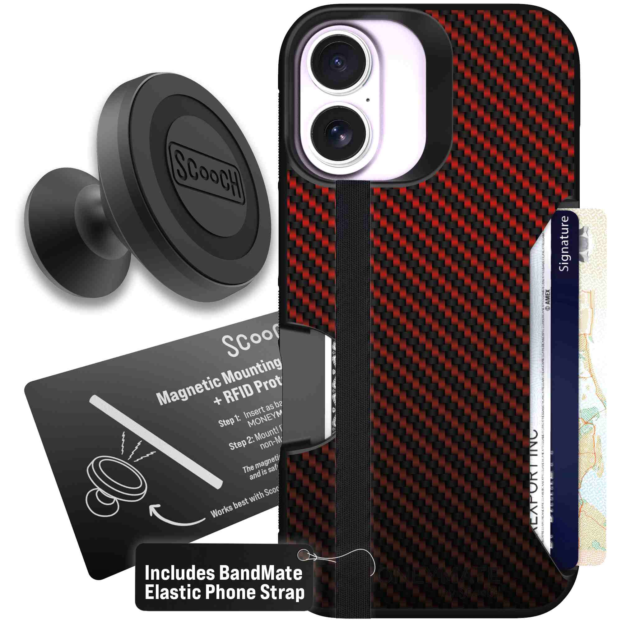 Red Carbon Fiber | website | iPhone 17 | Starter Bundle