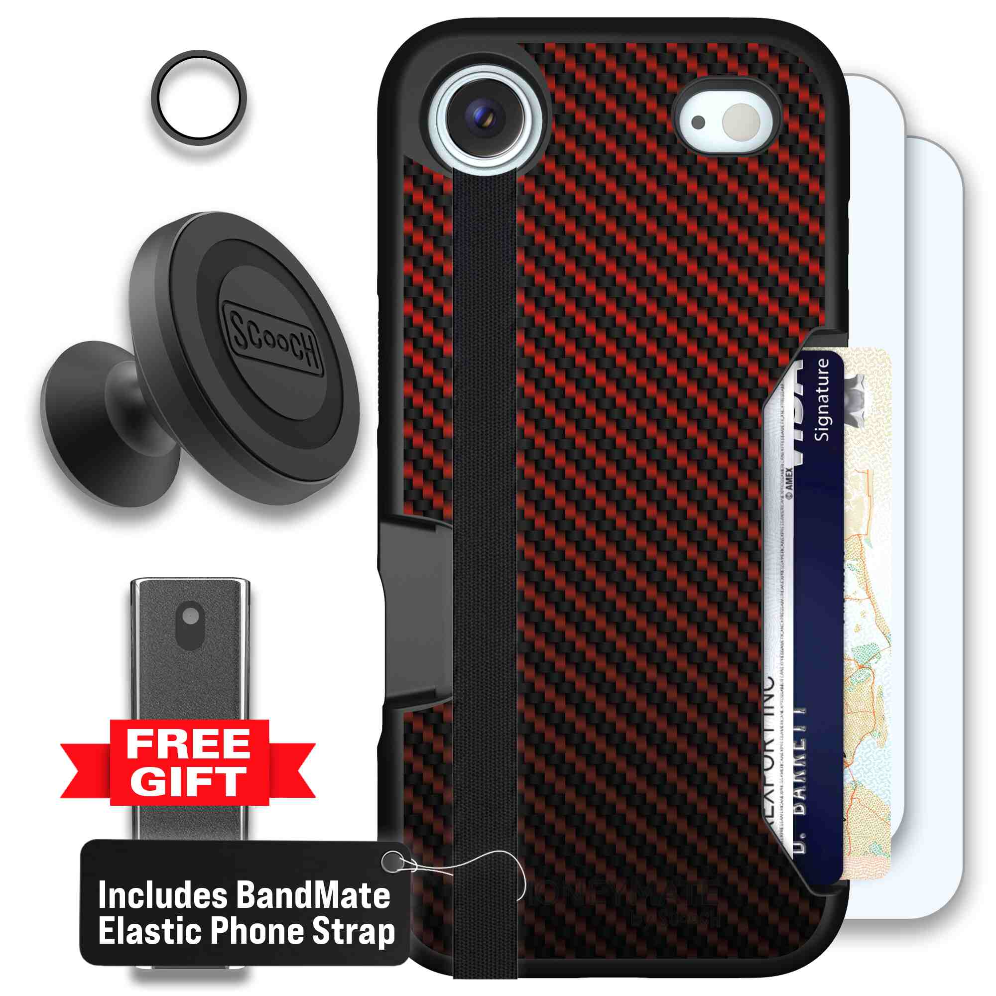 Red Carbon Fiber | website | iPhone Air | Defender Bundle