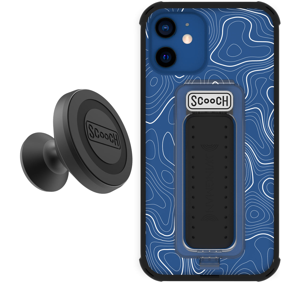 Scooch Wingman Starter Bundle for iPhone 12 in Topography