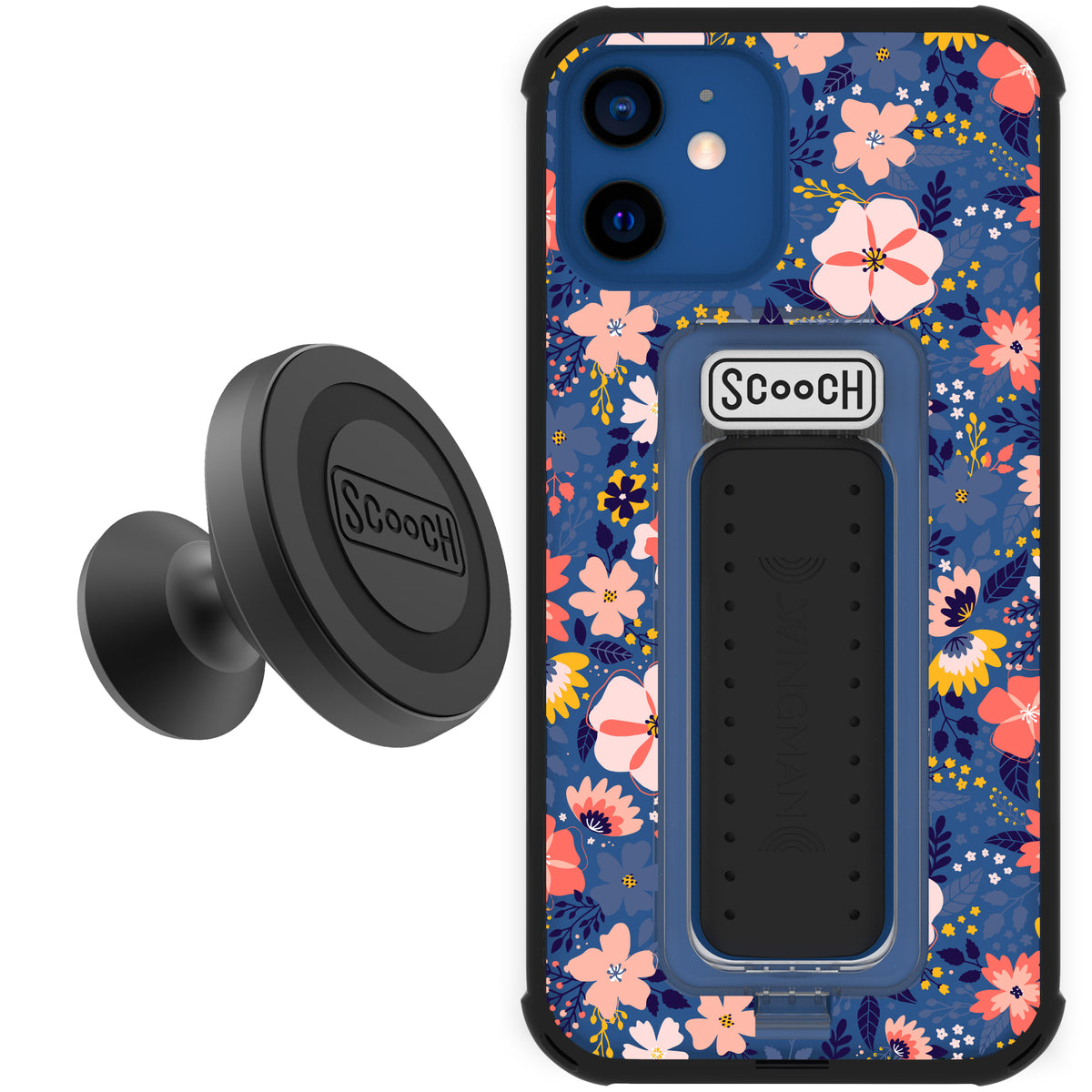 Scooch Wingman Starter Bundle for iPhone 12 Pro in Wildflowers