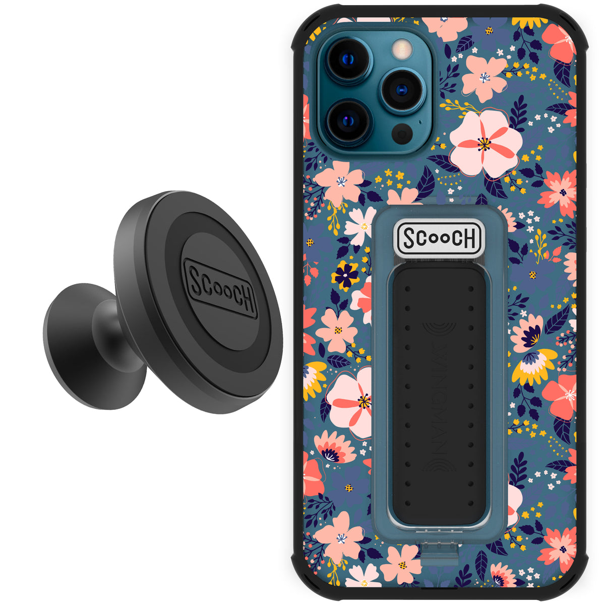 Scooch Wingman Starter Bundle for iPhone 12 Pro Max in Wildflowers