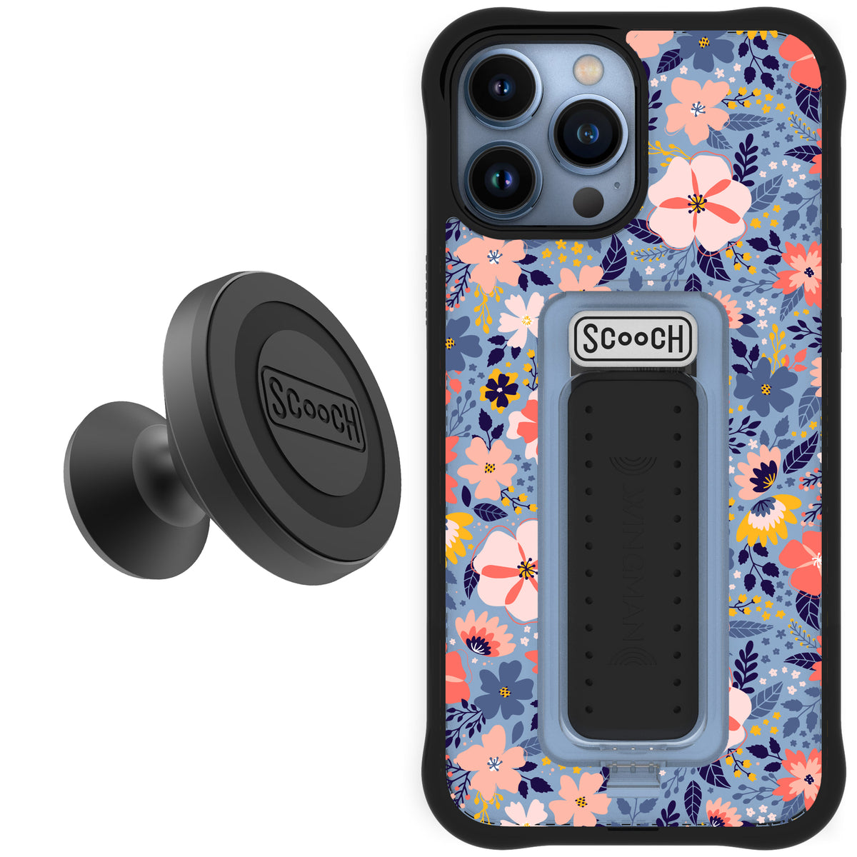 Scooch Wingman Starter Bundle for iPhone 13 Pro Max in Wildflowers