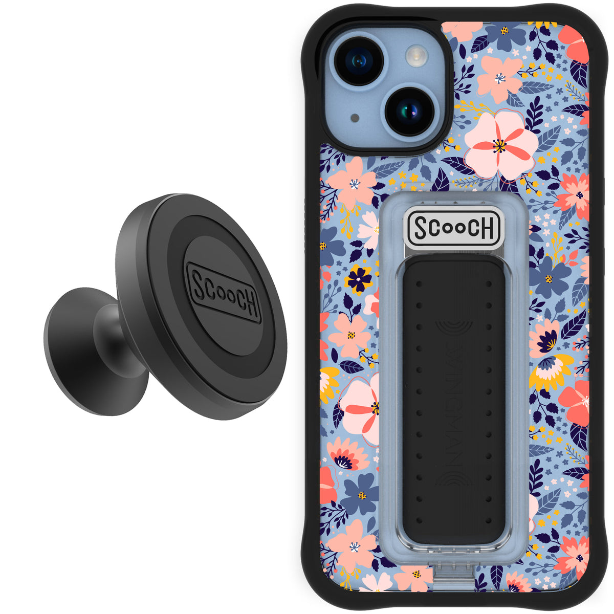 Scooch Wingman Starter Bundle for iPhone 14 in Wildflowers