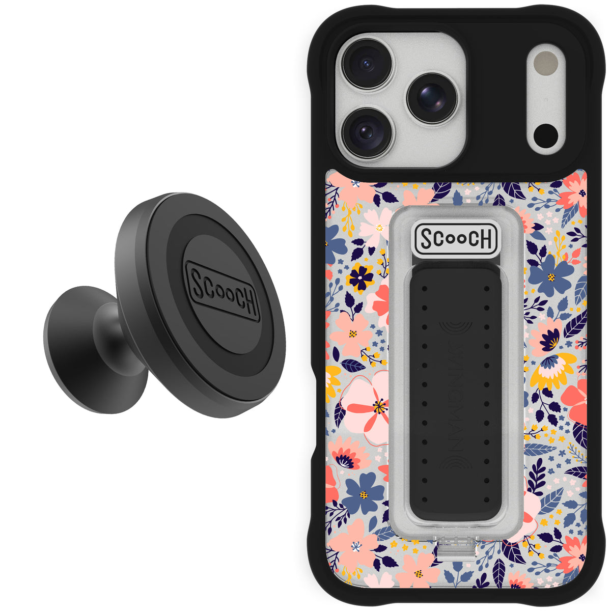Scooch Wingman Starter Bundle for iPhone 17 Pro Max in Wildflowers