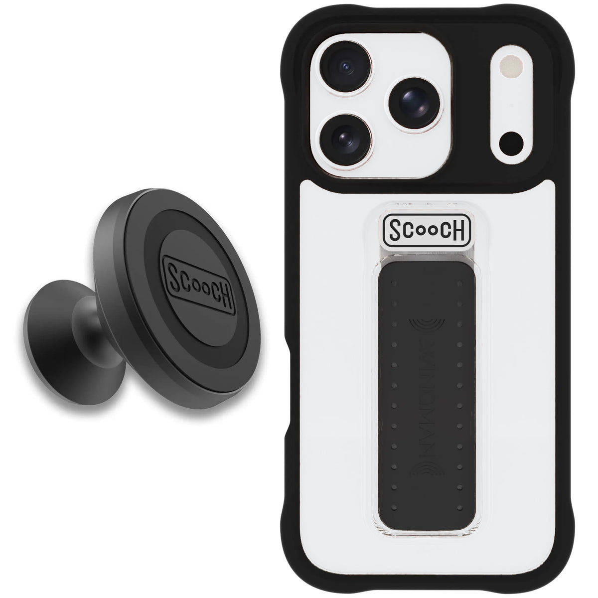 Scooch Wingman Starter Bundle for iPhone 18 Pro in Tuxedo Clear