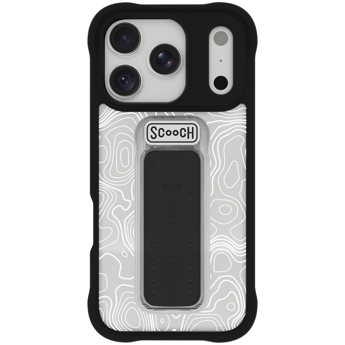 Scooch Wingman case for iPhone 18 Pro in Topography
