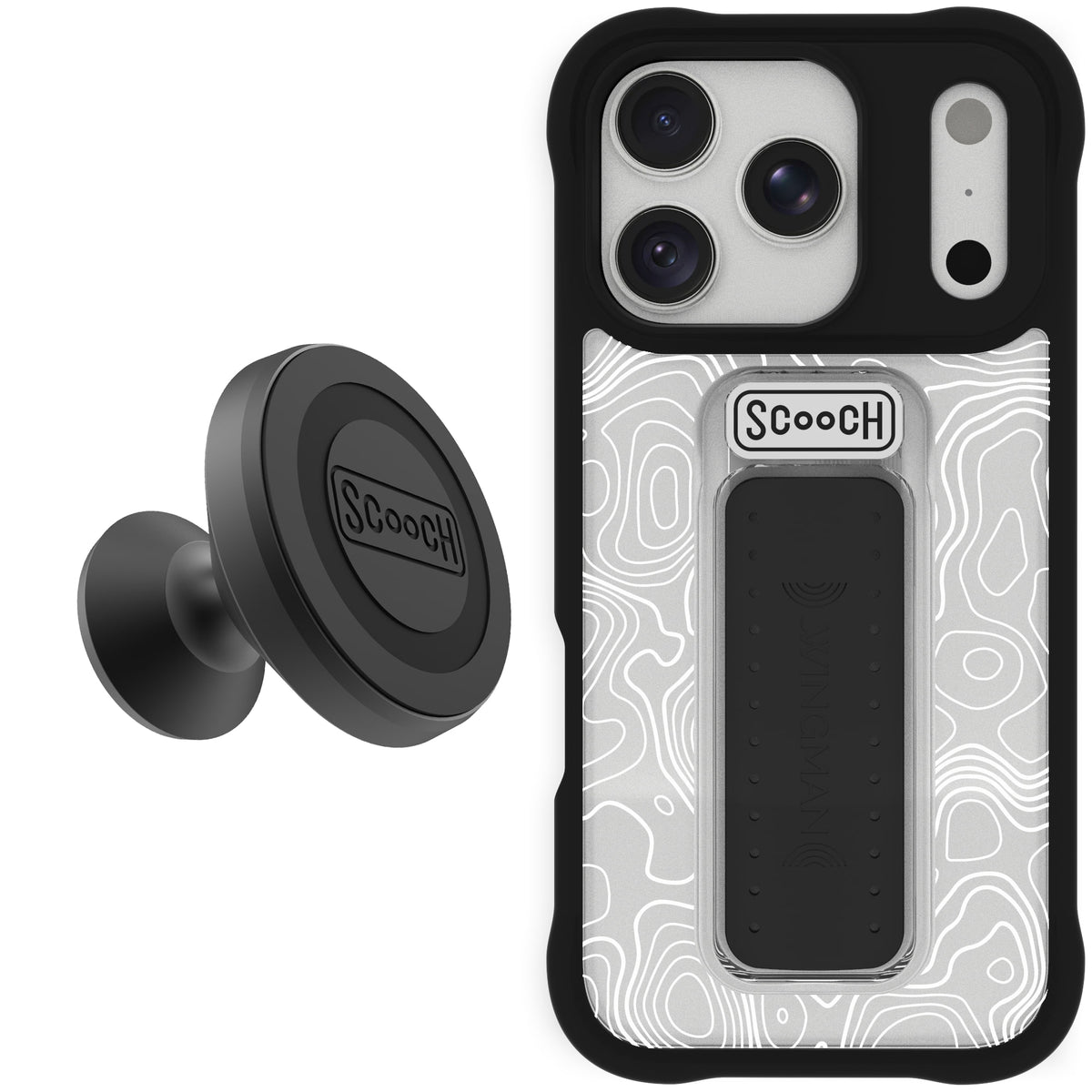 Scooch Wingman Starter Bundle for iPhone 18 Pro in Topography