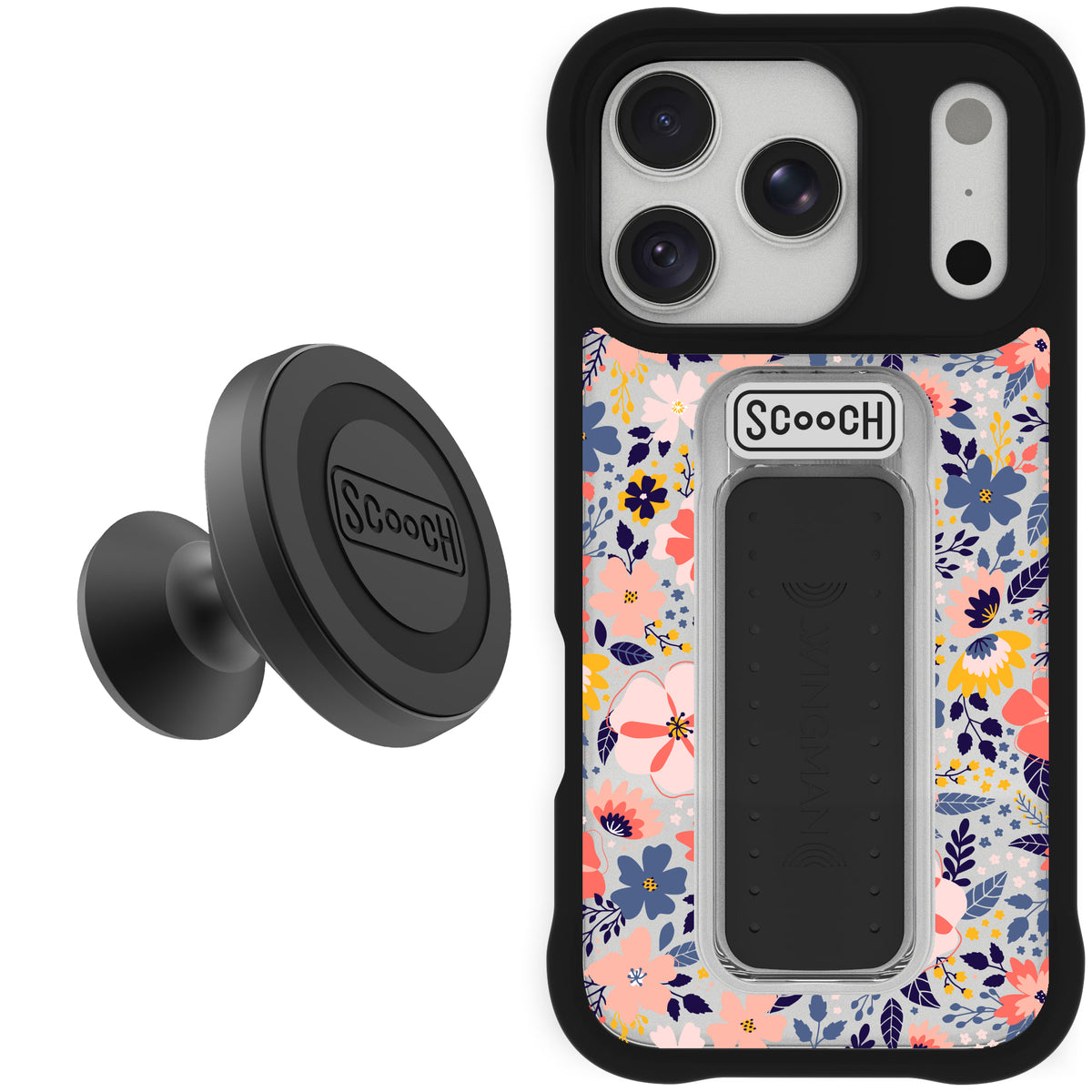 Scooch Wingman Starter Bundle for iPhone 18 Pro in Wildflowers