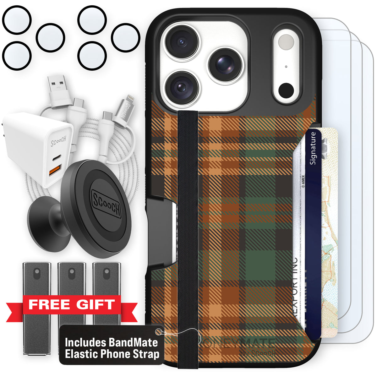Moneymate Fall Flannel for iPhone 18 Pro — Ultimate Bundle