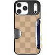 Moneymate Checkered Beige for iPhone 18 Pro Max — case