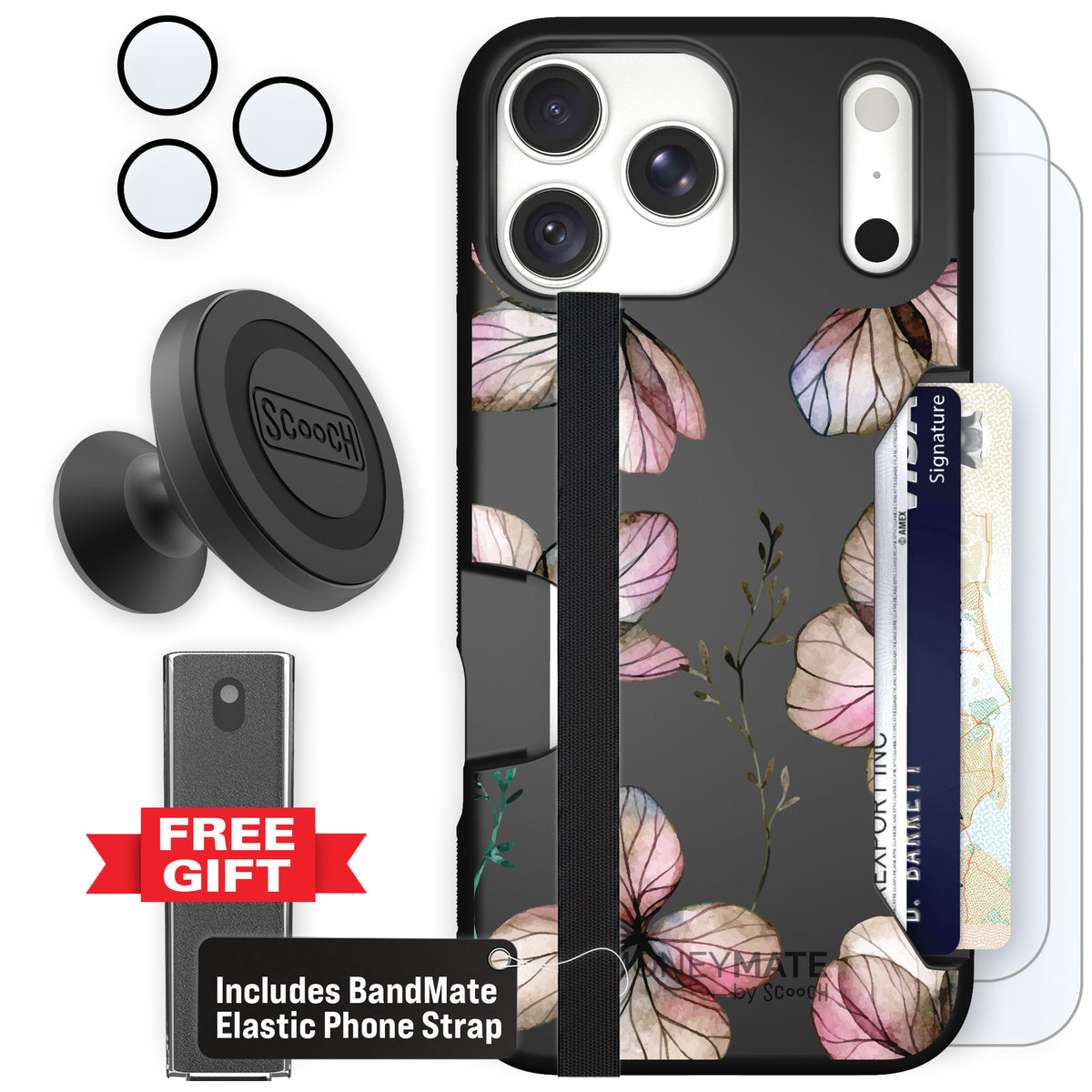 Moneymate Dried Flowers for iPhone 18 Pro Max — Defender Bundle