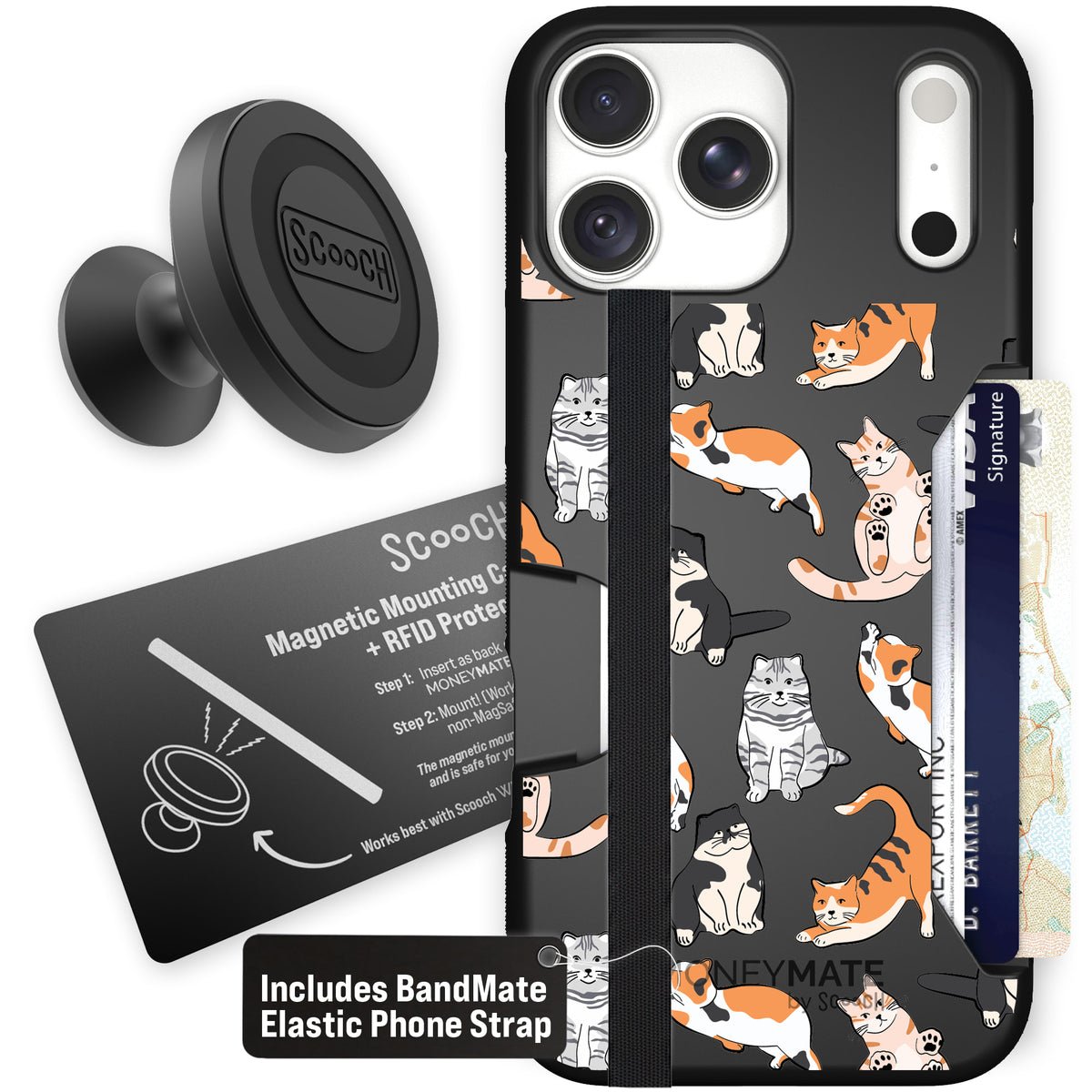 Moneymate Kitty Crew for iPhone 18 Pro Max — Starter Bundle