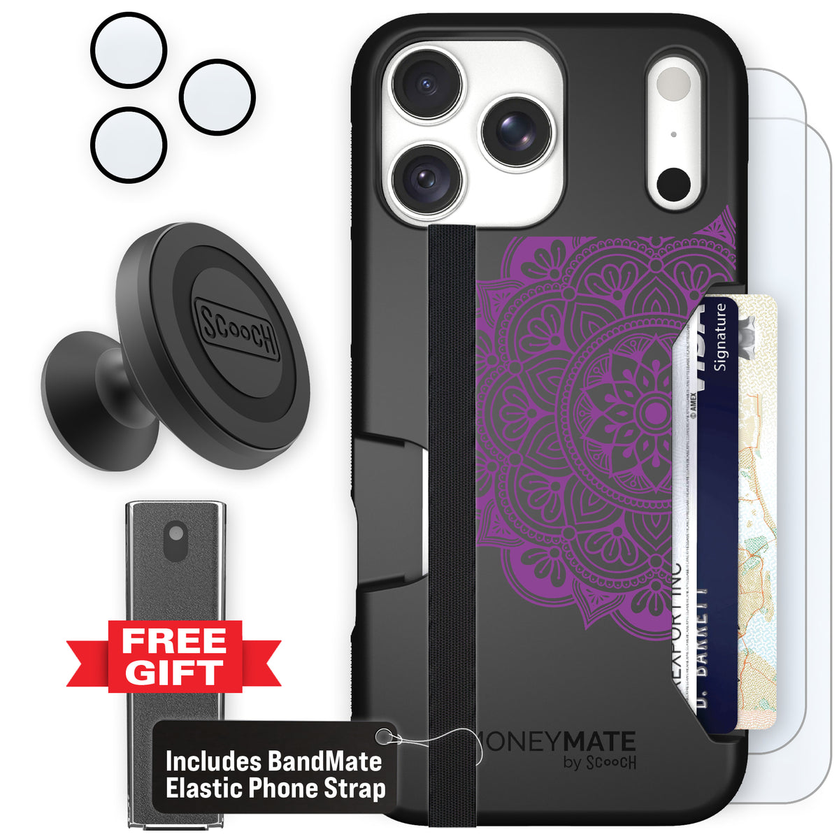 Moneymate Mandala Dreams for iPhone 18 Pro Max — Defender Bundle
