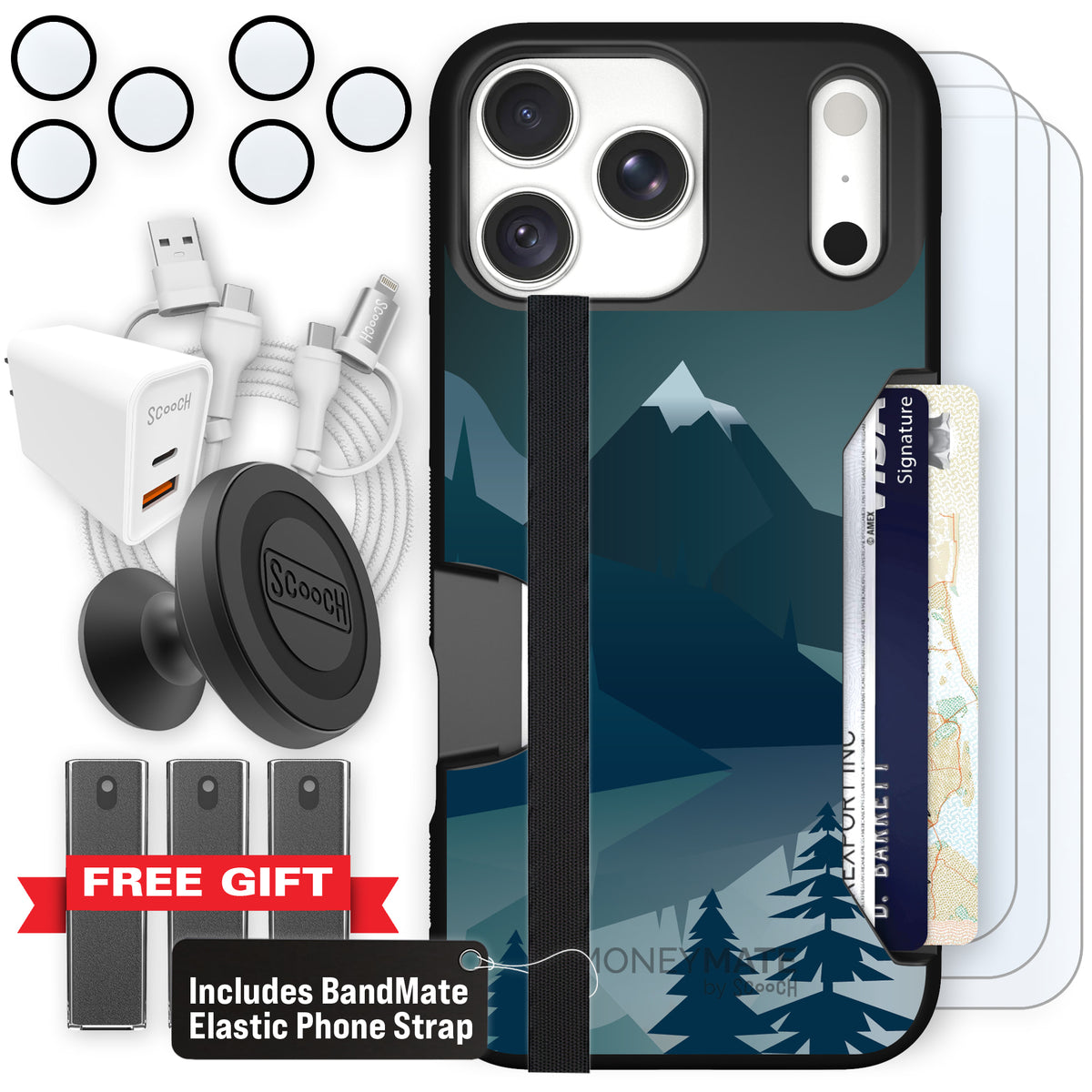 Moneymate Midnight Ridge for iPhone 18 Pro Max — Ultimate Bundle
