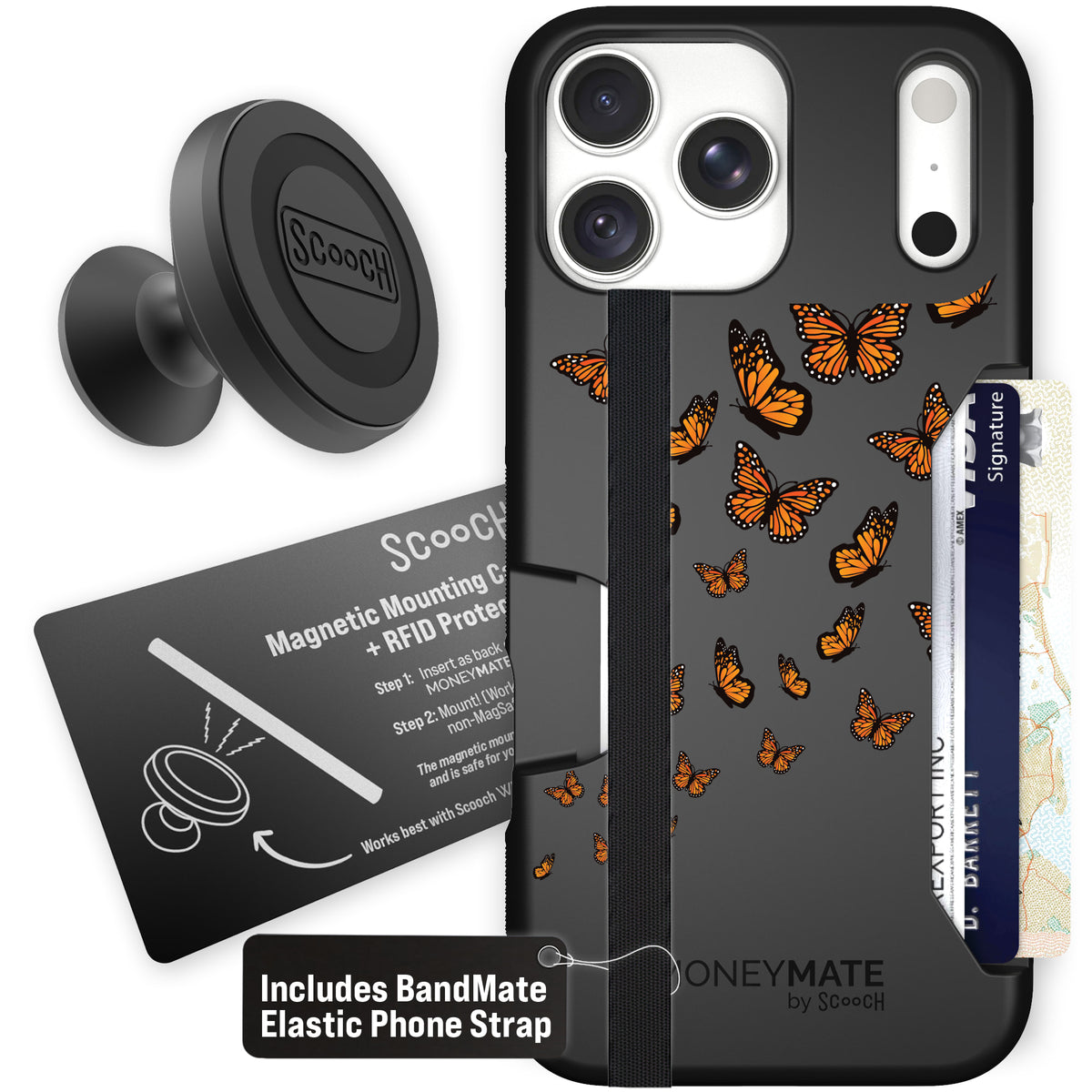 Moneymate Monarch Flight for iPhone 18 Pro Max — Starter Bundle