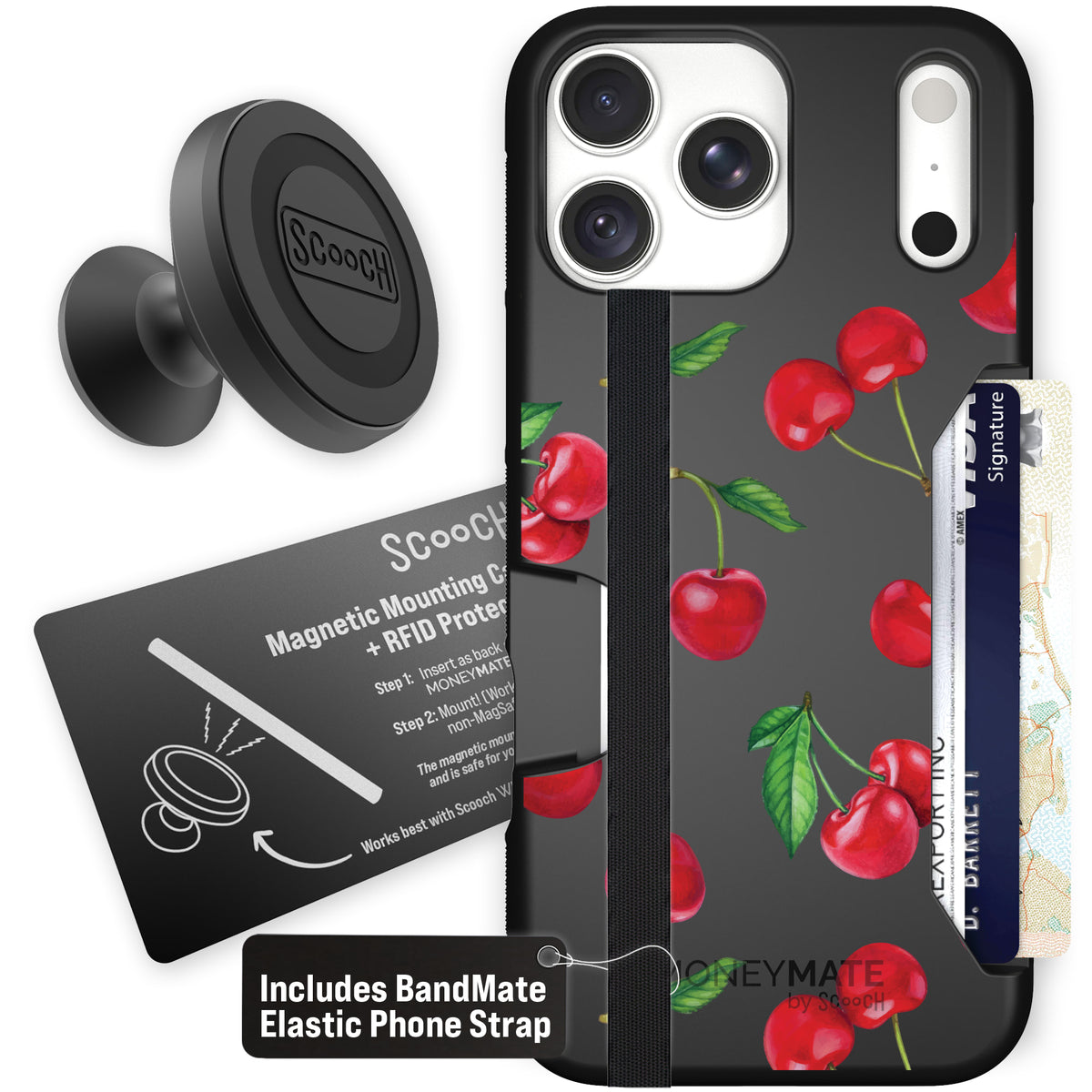 Moneymate Very Cherry for iPhone 18 Pro Max — Starter Bundle