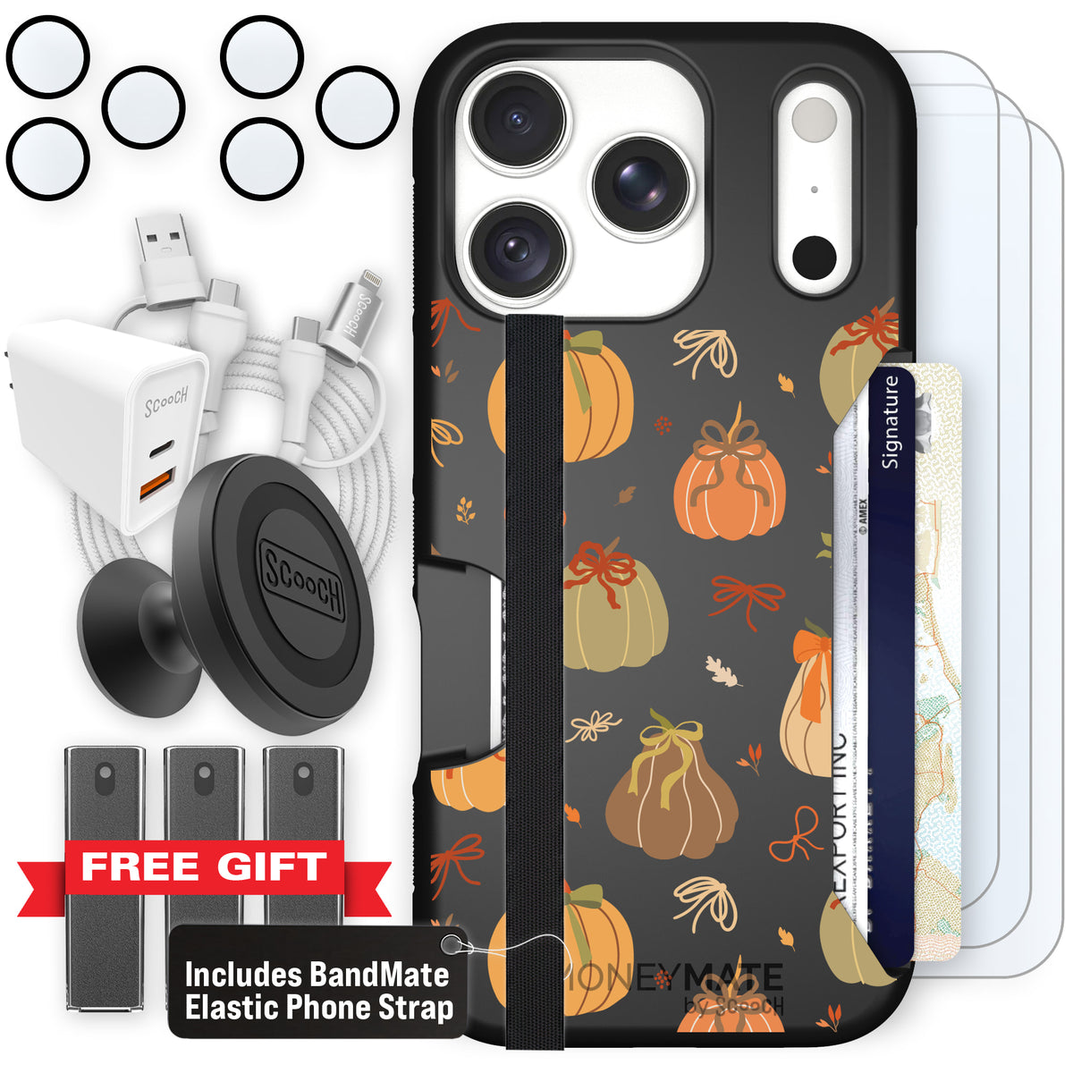 Moneymate Pretty Pumpkins for iPhone 18 Pro — Ultimate Bundle