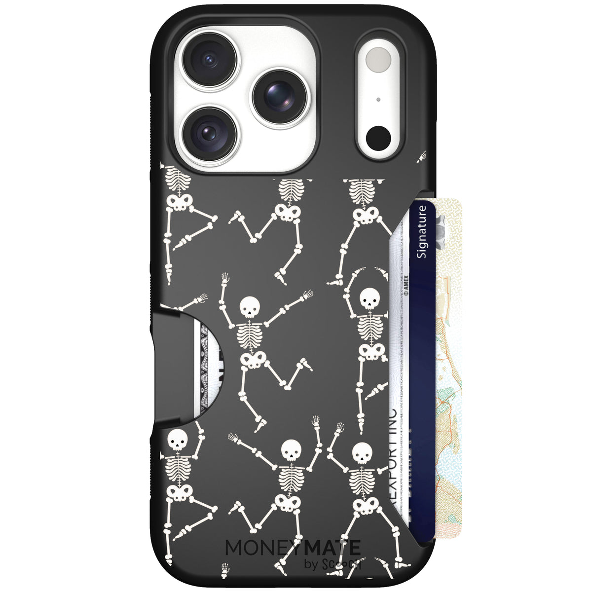 Moneymate Swinging Skeletons for iPhone 18 Pro — case