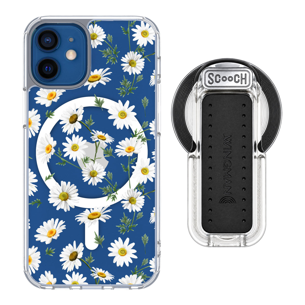 MagCase Daisies for iPhone 12 mini with Clear Wingback for MagSafe