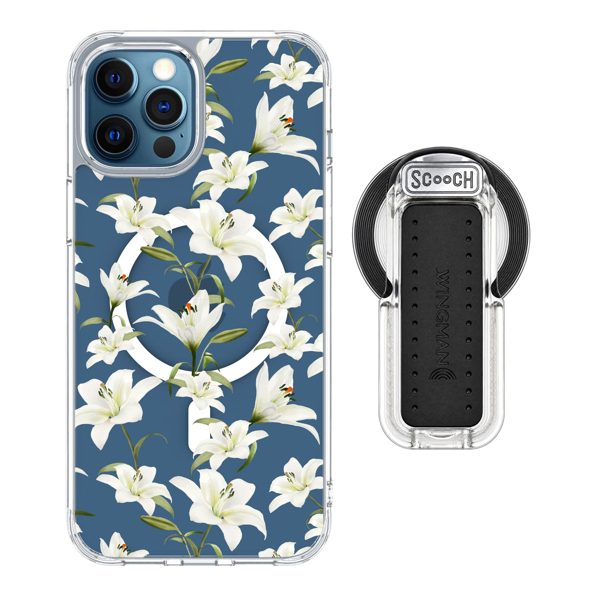 MagCase Lilies for iPhone 12 Pro Max with Clear Wingback for MagSafe