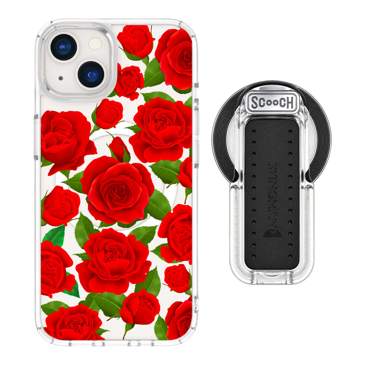 MagCase Rose Garden for iPhone 13 with Clear Wingback for MagSafe