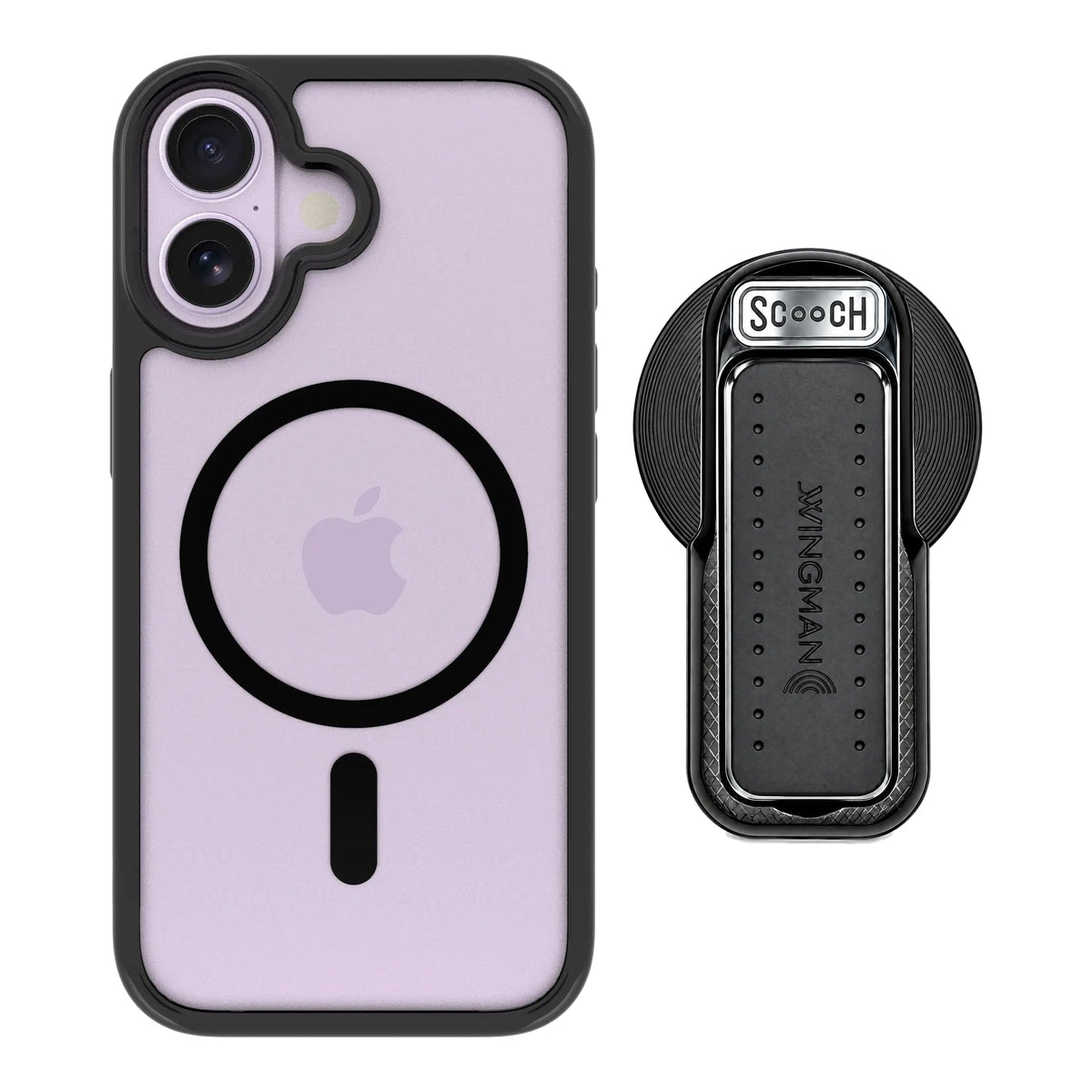 MagCase Tuxedo Clear for iPhone 17 with Black Wingback for MagSafe