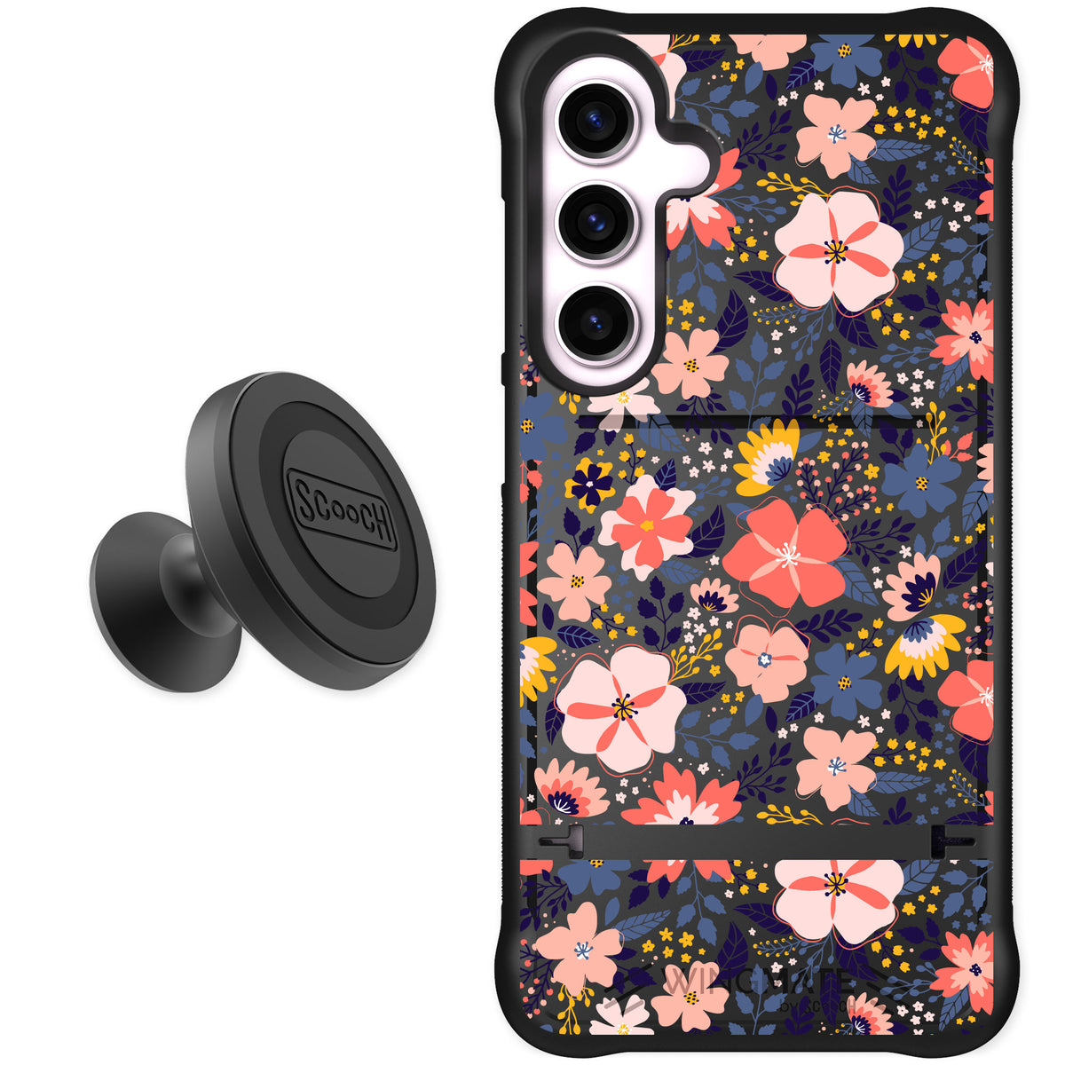 Scooch Wingmate Wildflowers for Galaxy S24+ — Starter Bundle