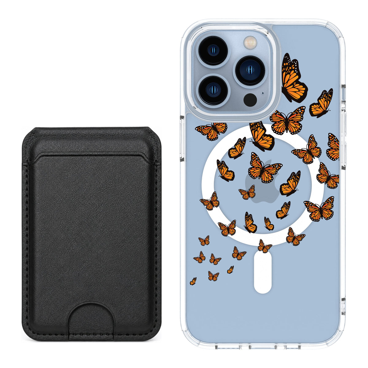 Scooch MagCase Monarch Flight for iPhone 13 Pro — Black MagWallet Bundle