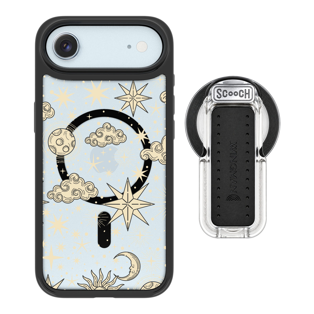 Scooch MagCase Celestial Sleep for iPhone Air — MagSafe Wingback Bundle - Clear