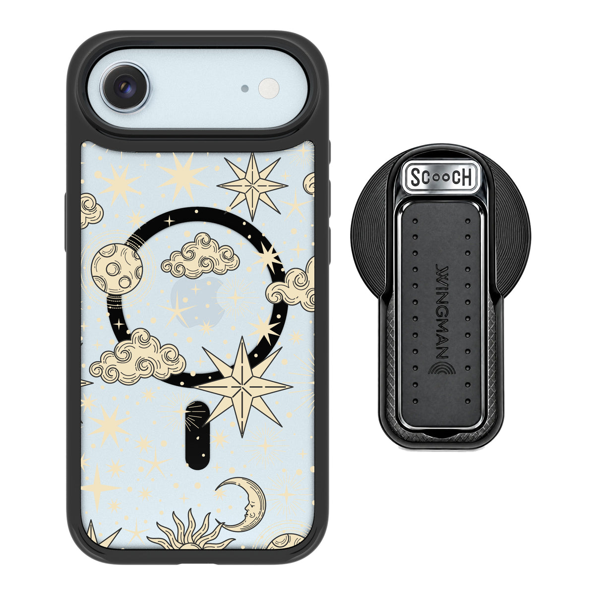 Scooch MagCase Celestial Sleep for iPhone Air — MagSafe Wingback Bundle - Black