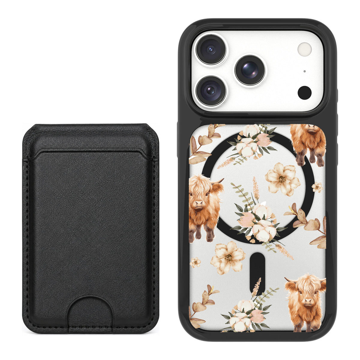 Scooch MagCase Baby Cow for iPhone 18 Pro Max — Black MagWallet Bundle
