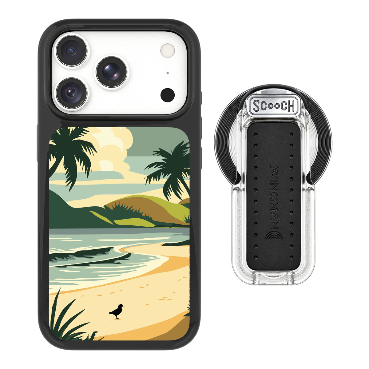Scooch MagCase Paradise Cove for iPhone 18 Pro Max — MagSafe Wingback Bundle - Clear