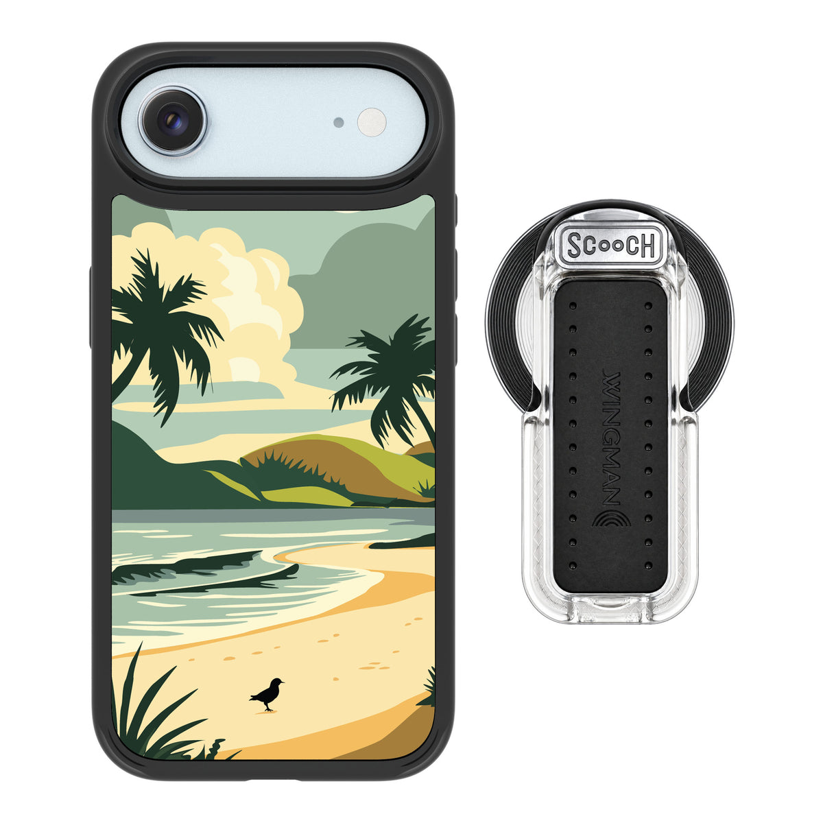 Scooch MagCase Paradise Cove for iPhone Air — MagSafe Wingback Bundle - Clear