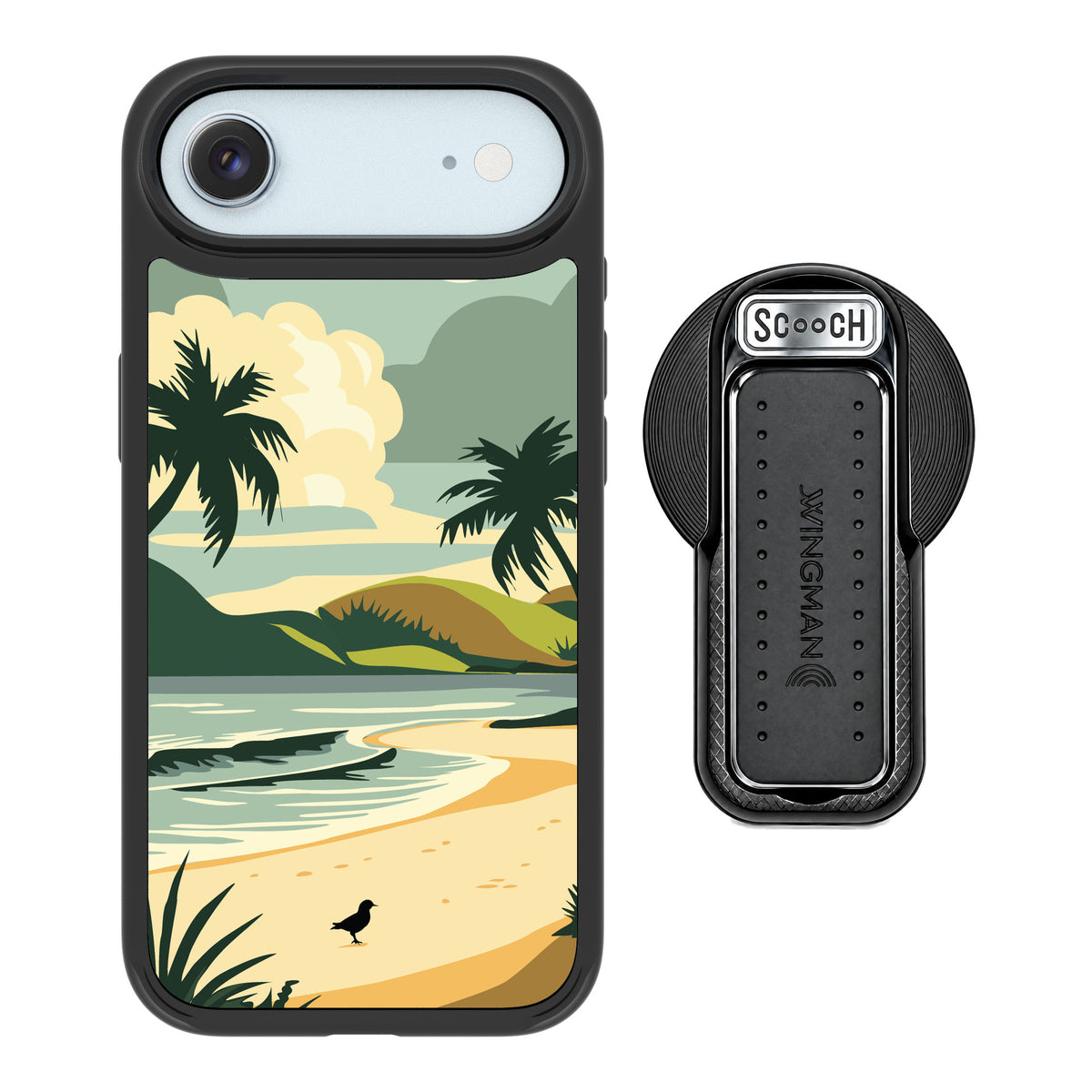 Scooch MagCase Paradise Cove for iPhone Air — MagSafe Wingback Bundle - Black