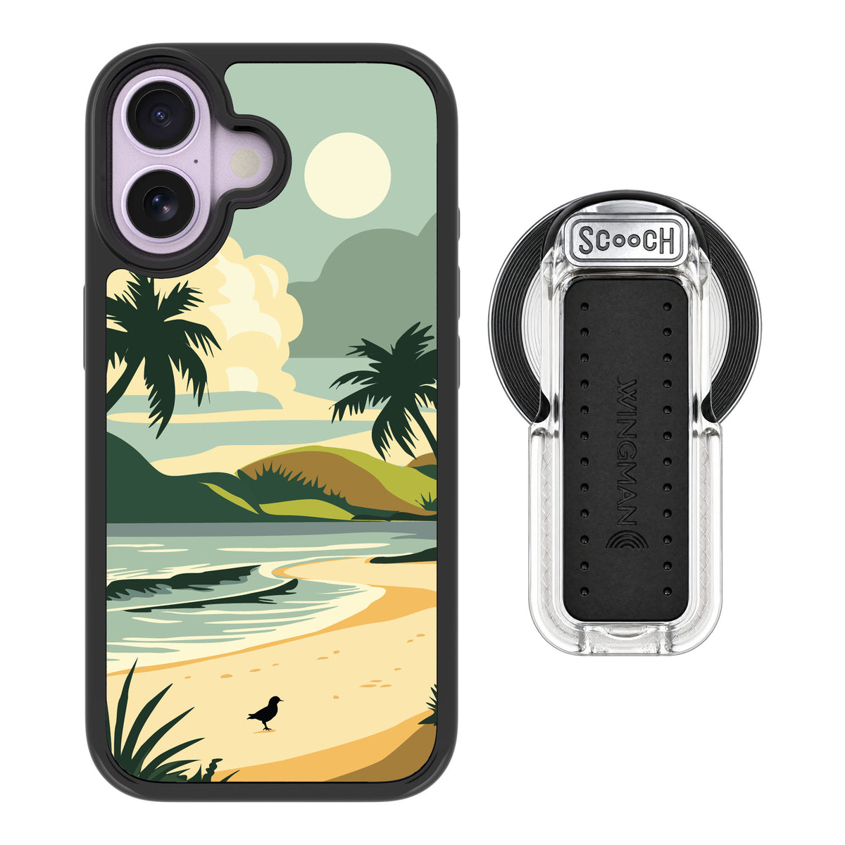 Scooch MagCase Paradise Cove for iPhone 17 — MagSafe Wingback Bundle - Clear