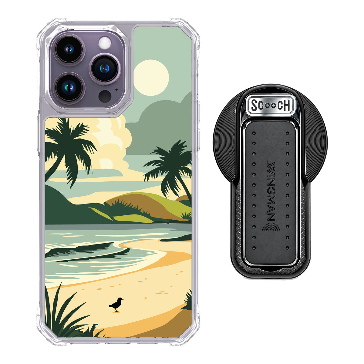Scooch MagCase Paradise Cove for iPhone 14 Pro Max — MagSafe Wingback Bundle - Black
