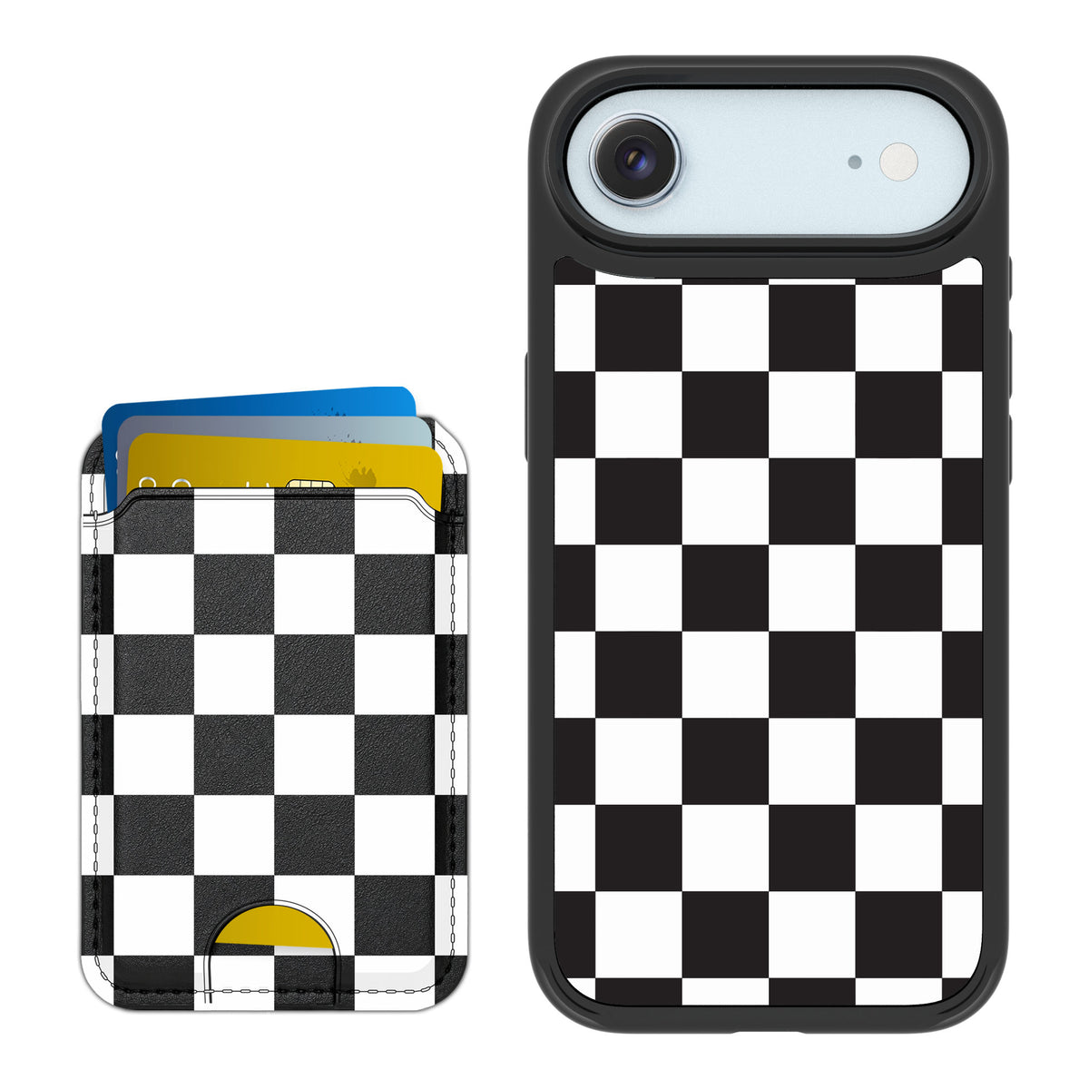Scooch MagCase Checkered for iPhone Air — Matching MagWallet Bundle